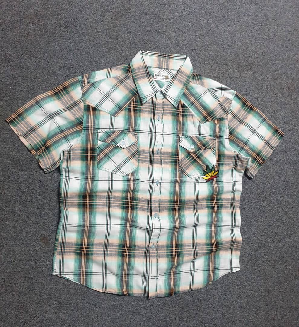 Bob Marley 💥Vache marijuana Japanese brand button ups shirt Size US L / EU 52-54 / 3 - 5 Thumbnail