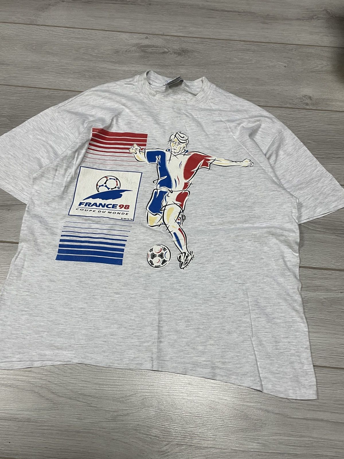 Vintage France 98 1994 coupe du monde soccer football vintage tee Size US L / EU 52-54 / 3 - 2 Thumbnail