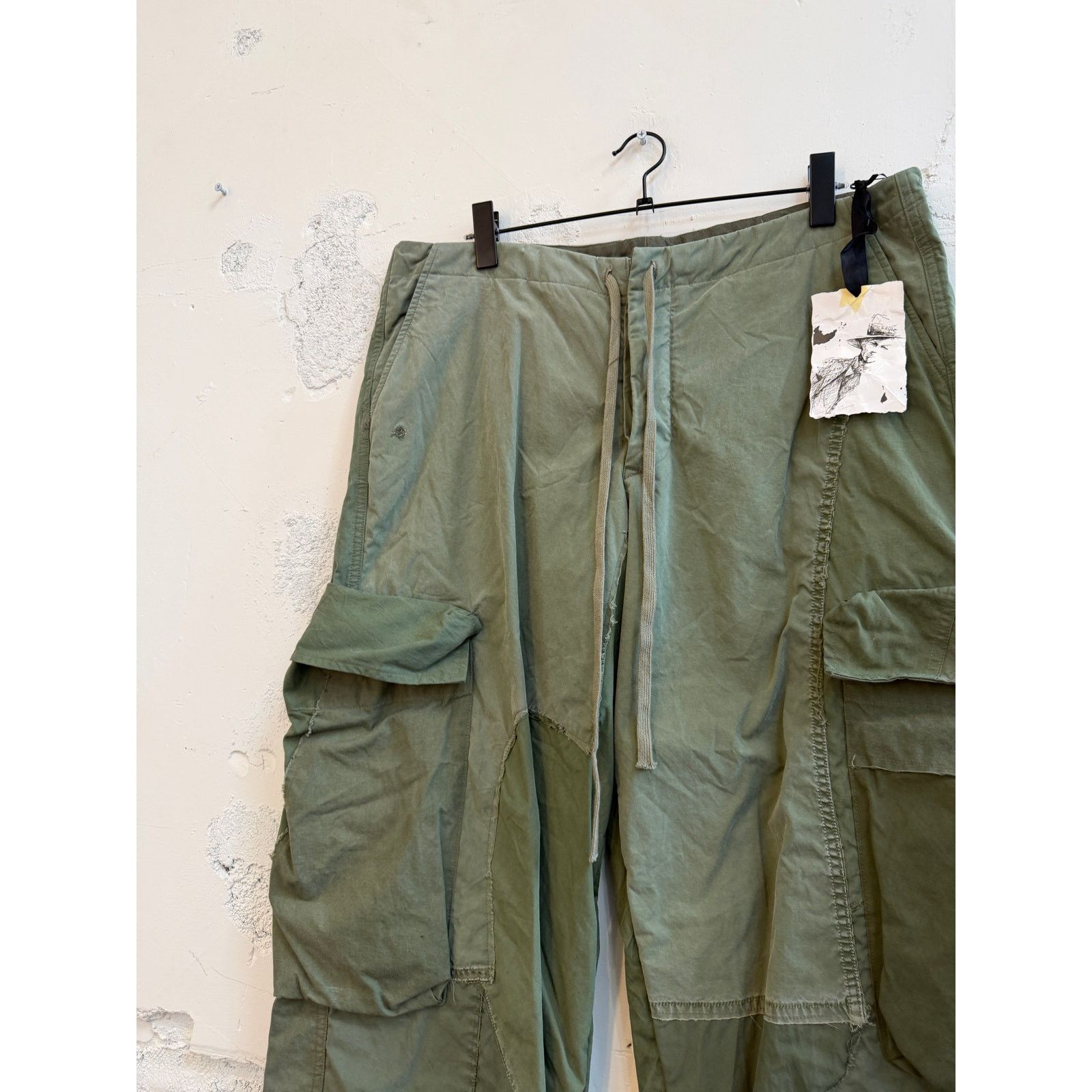 Greg Lauren Greg Lauren SAMPLE Army Tent Patchwork Wide Leg Cargo Pants Size US 34 / EU 50 - 5 Thumbnail