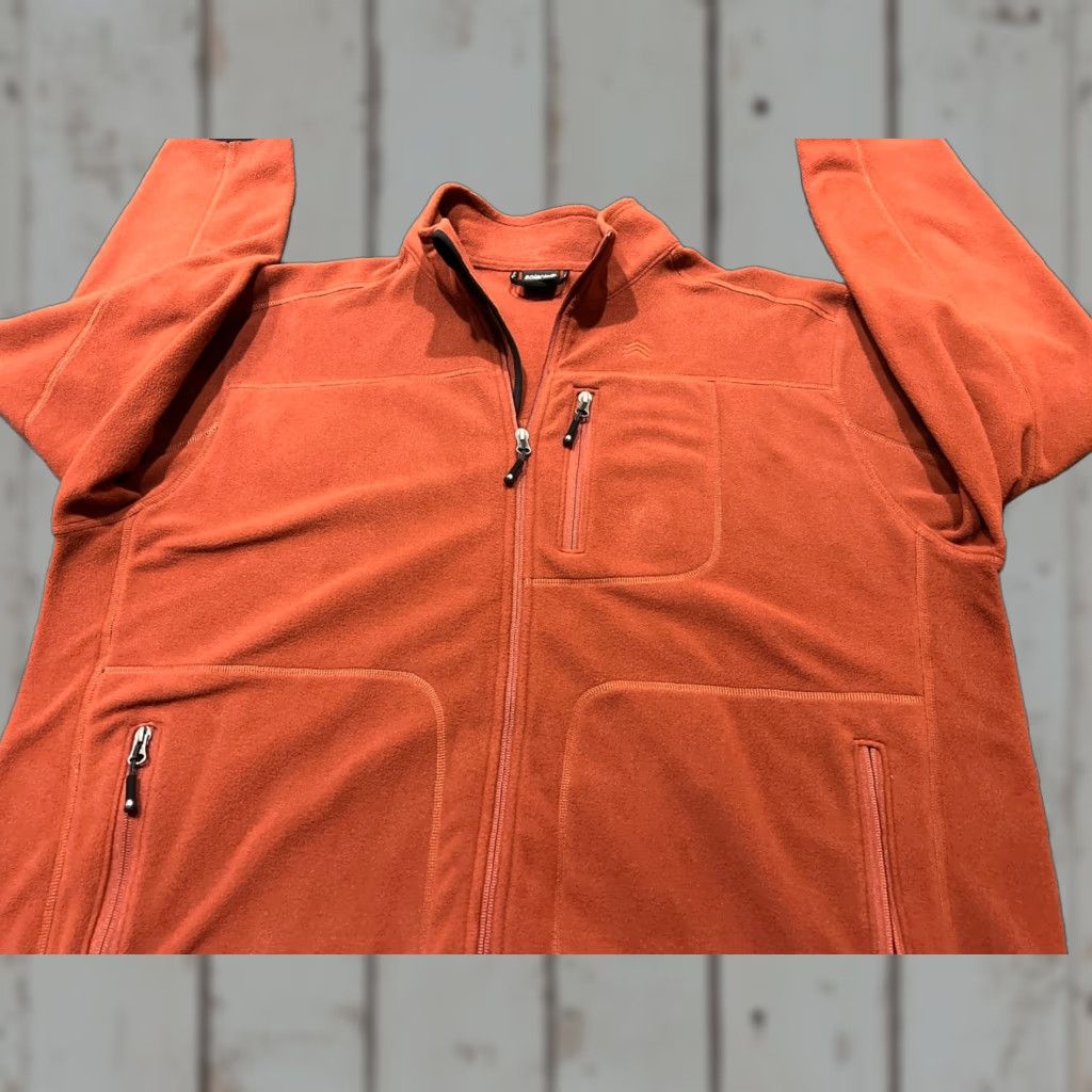 Vintage VINTAGE Solaris Jacket Men 2XL Fleece Red Brown Polyester Size US XXL / EU 58 / 5 - 1 Thumbnail