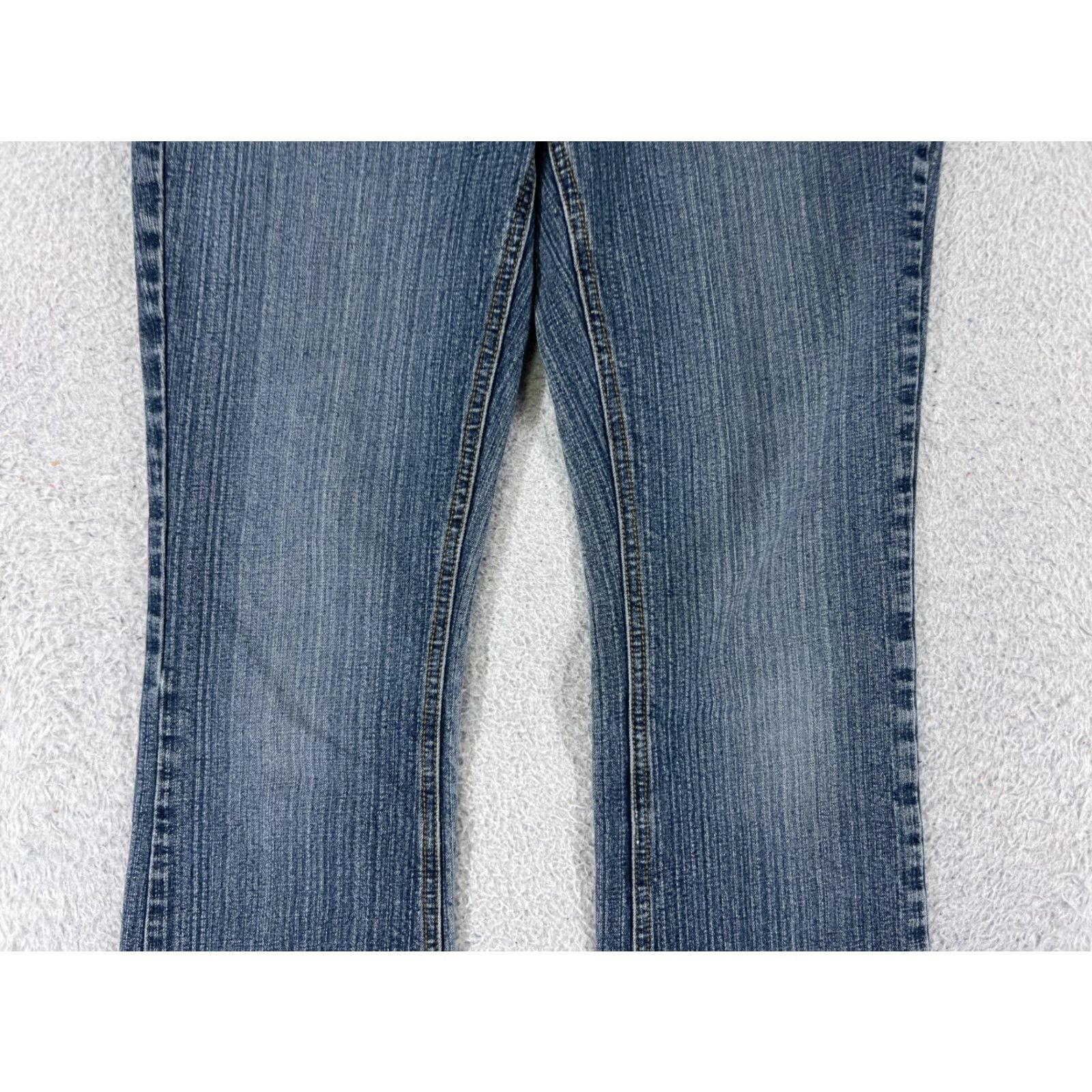 Vintage American Rag Cie Jeans Women 5 Blue Denim Bootcut Cotton Blend Low Rise 26x30 Western Womens Size 27" / US 4 / IT 40 - 6 Thumbnail