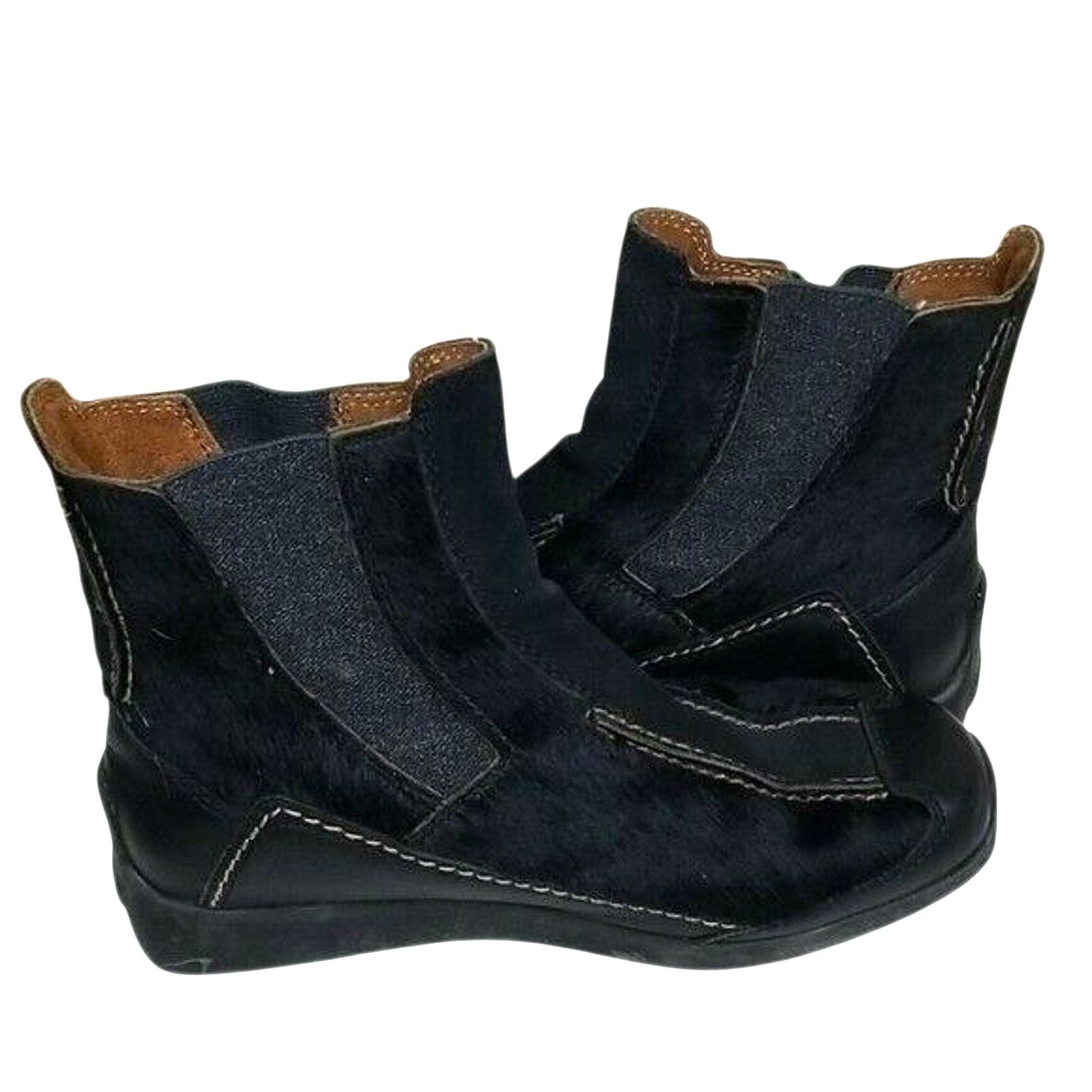 Tecovas Tecnica Womens Boots Black Suede Pull On Fur Trim 6 Gorpcore Size US 6 / IT 36 - 7 Thumbnail
