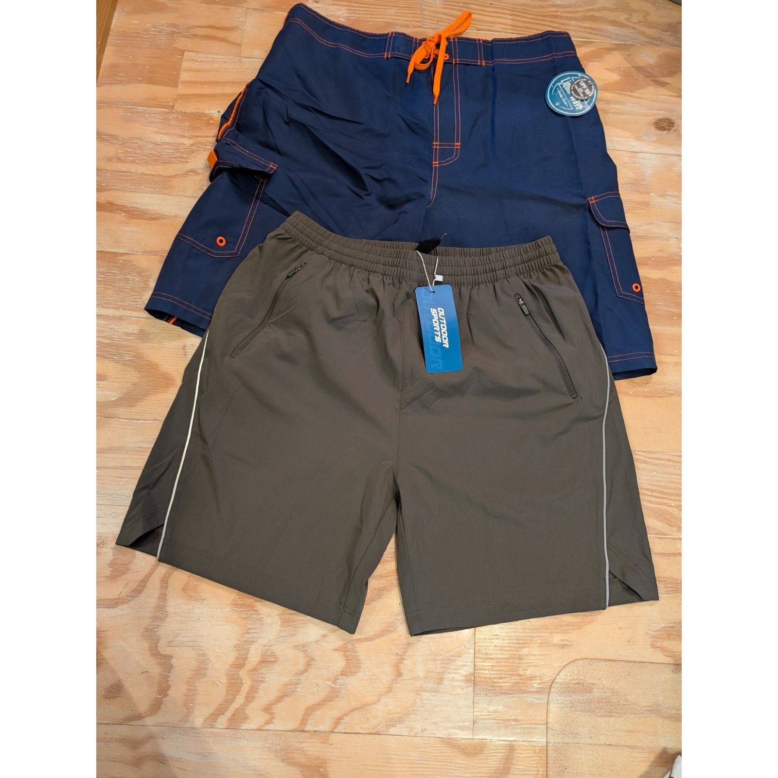 The Unbranded Brand Men's Liquid Wave- Outdoor Sports Swim Shorts Size Lg Lot 2 Size US 38 / EU 54 - 1 Thumbnail