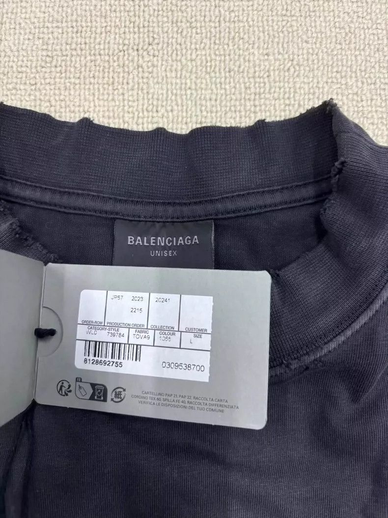 Balenciaga Balenciaga T-Shirt with short sleeves made of tape Size US L / EU 52-54 / 3 - 5 Thumbnail
