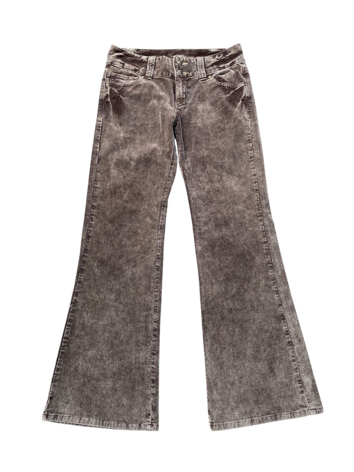 If Six Was Nine × Japanese Brand × Tornado Mart Luocury Japan Corduroy Low Rise Flare Pant Size US 30 / EU 46 - 2 Thumbnail