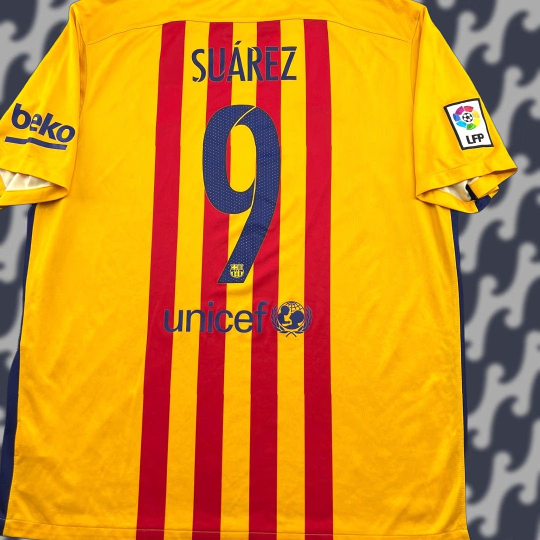 Nike Nike Barcelona 2015 2016 Away Suarez Football Jersey Mens XL Adult Shirt Size US XL / EU 56 / 4 - 1 Thumbnail