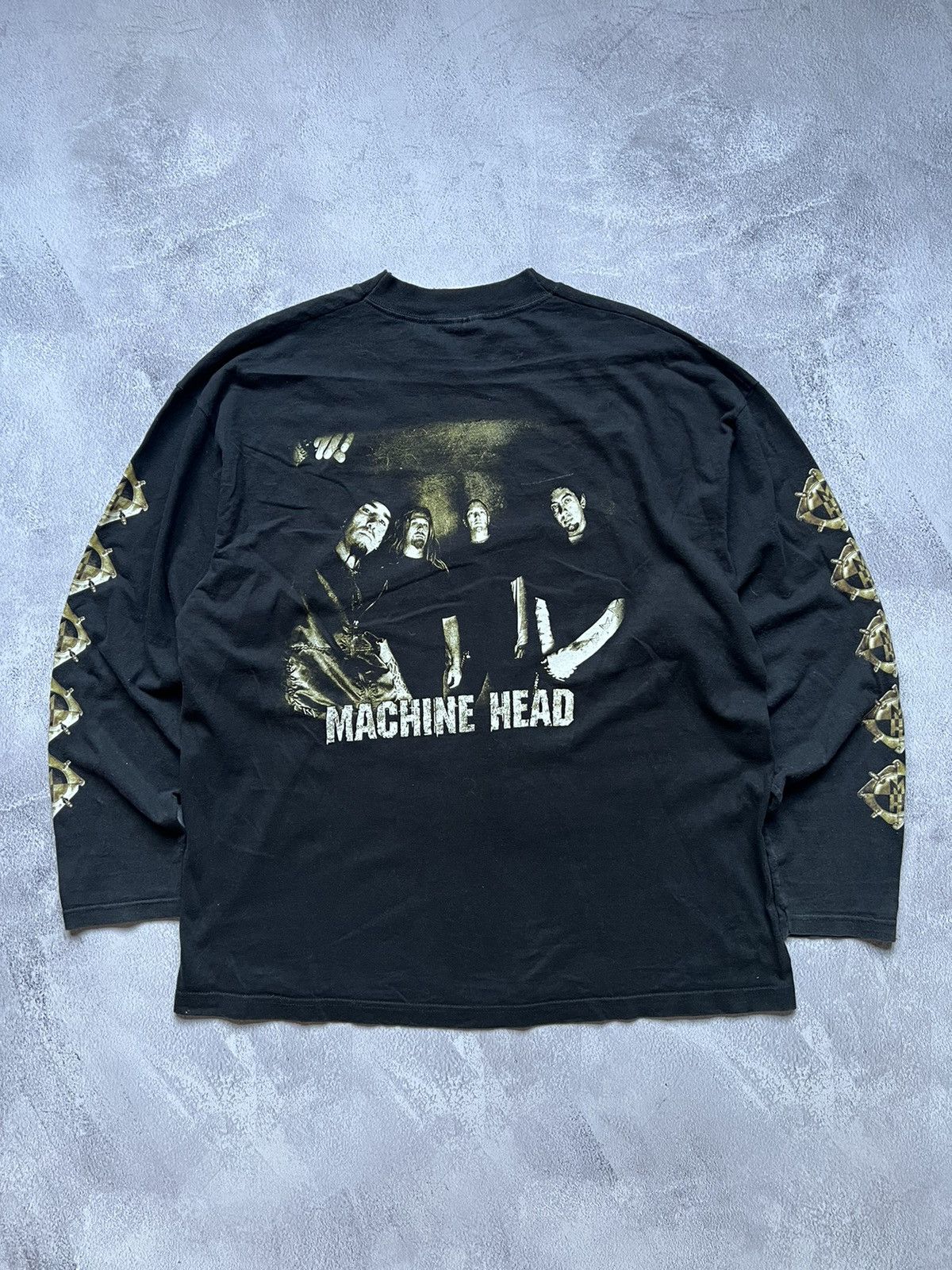 Vintage 2001 Machine Head Supercharger Long sleeve Tshirt