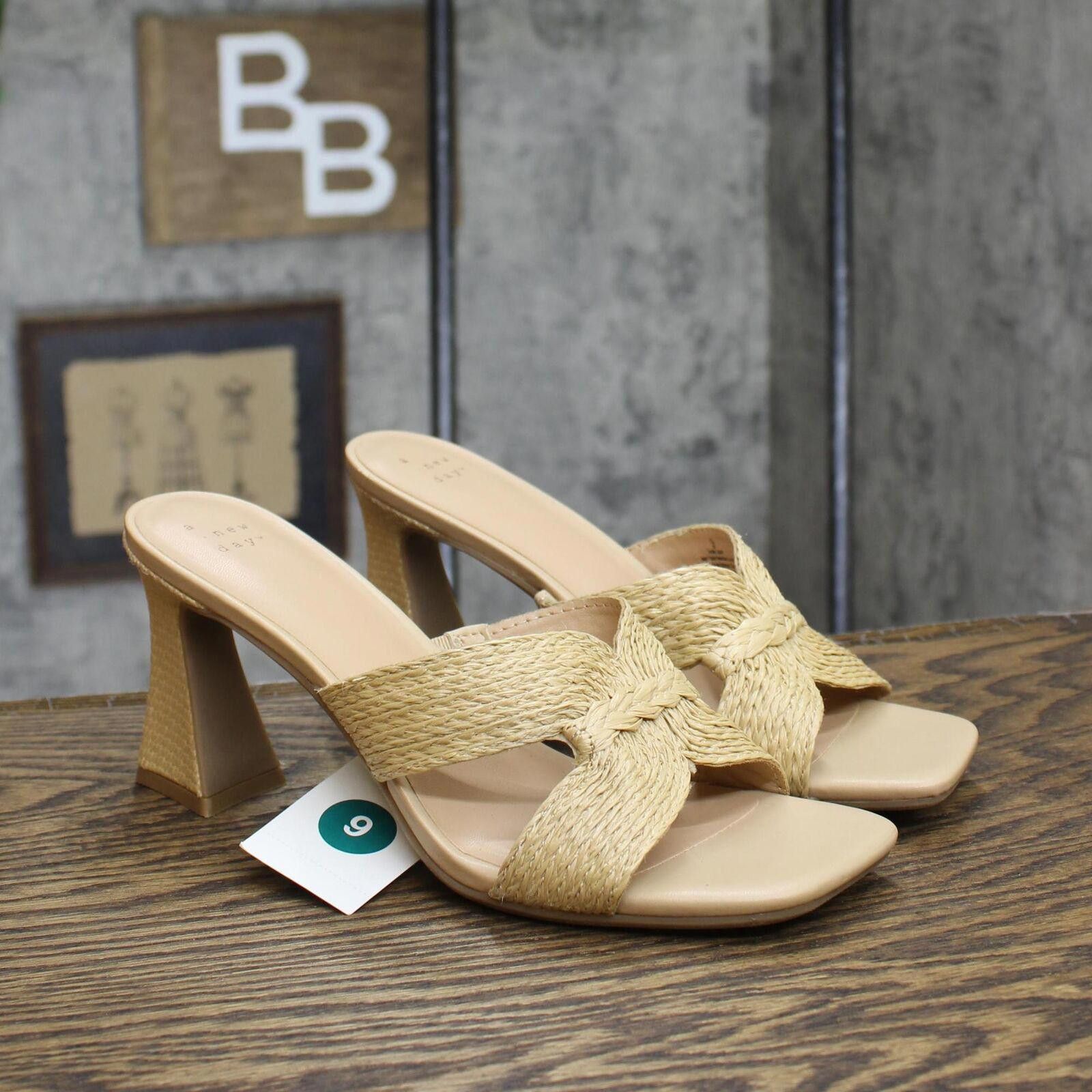 Designer NWT A New Day Mule Heels 89530591 Beige Brown 8.5M 8.5 M Size US 8.5 / IT 38.5 - 1 Thumbnail