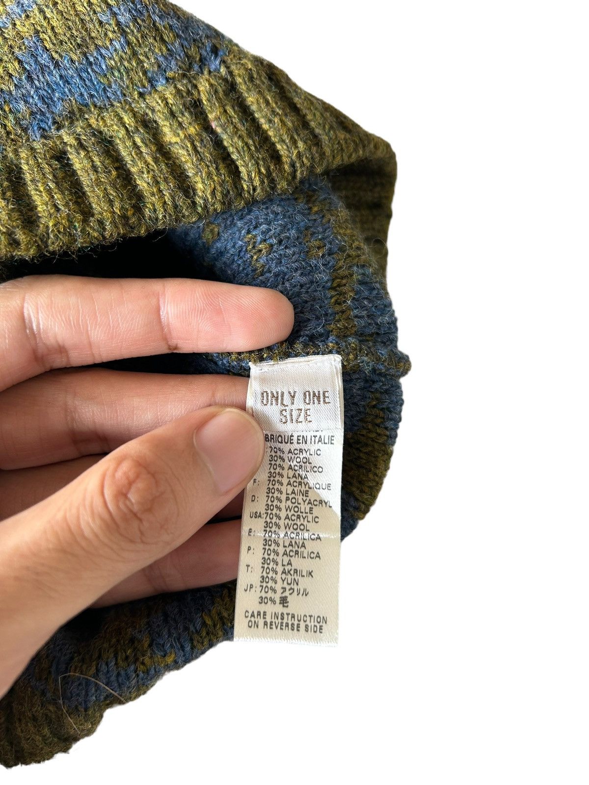 Diesel × Vintage Diesel Overprint Beanie Hats Size ONE SIZE - 6 Thumbnail