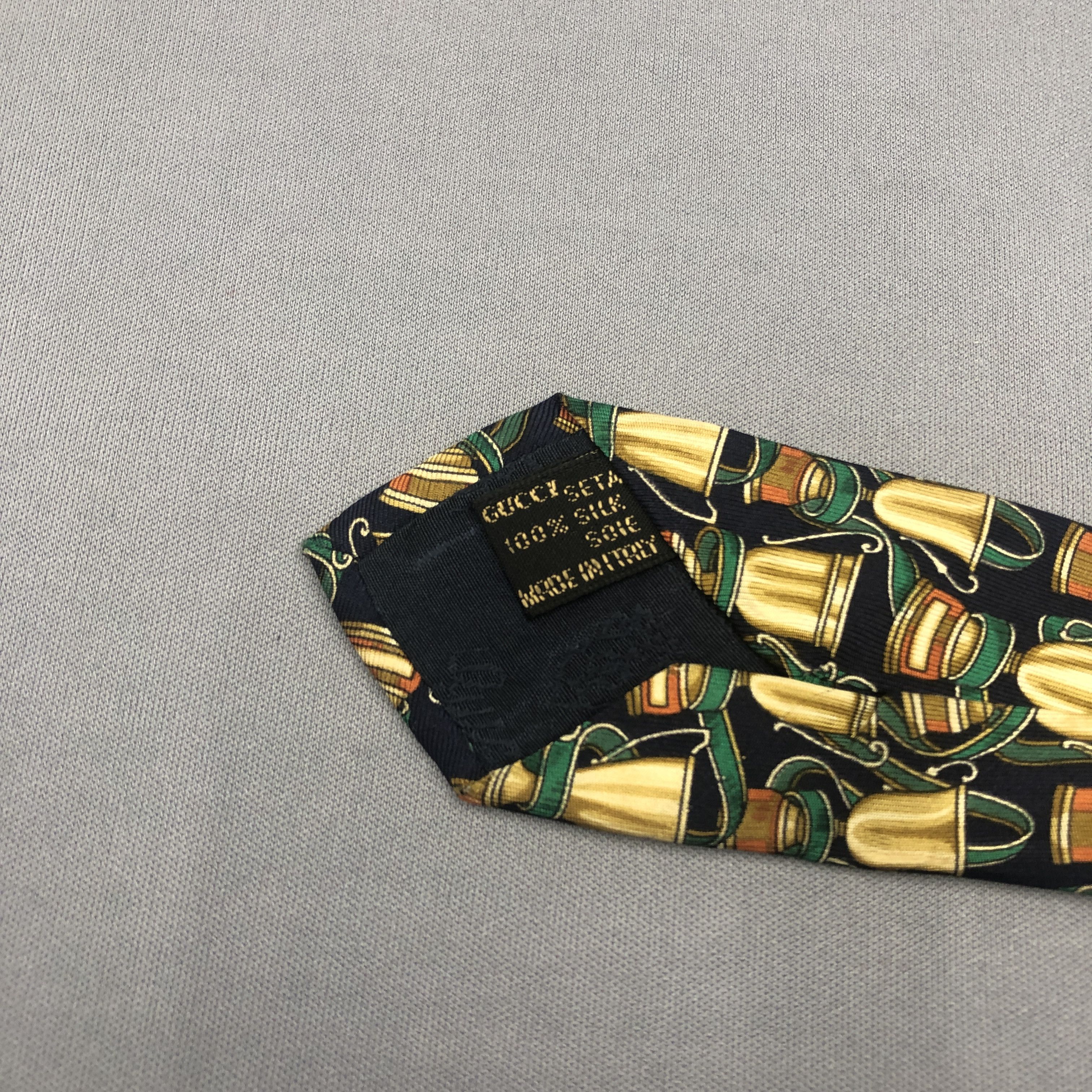 Gucci Vintage Gucci SILK Necktie Cravate Pure Silk Neck Tie Size ONE SIZE - 6 Thumbnail