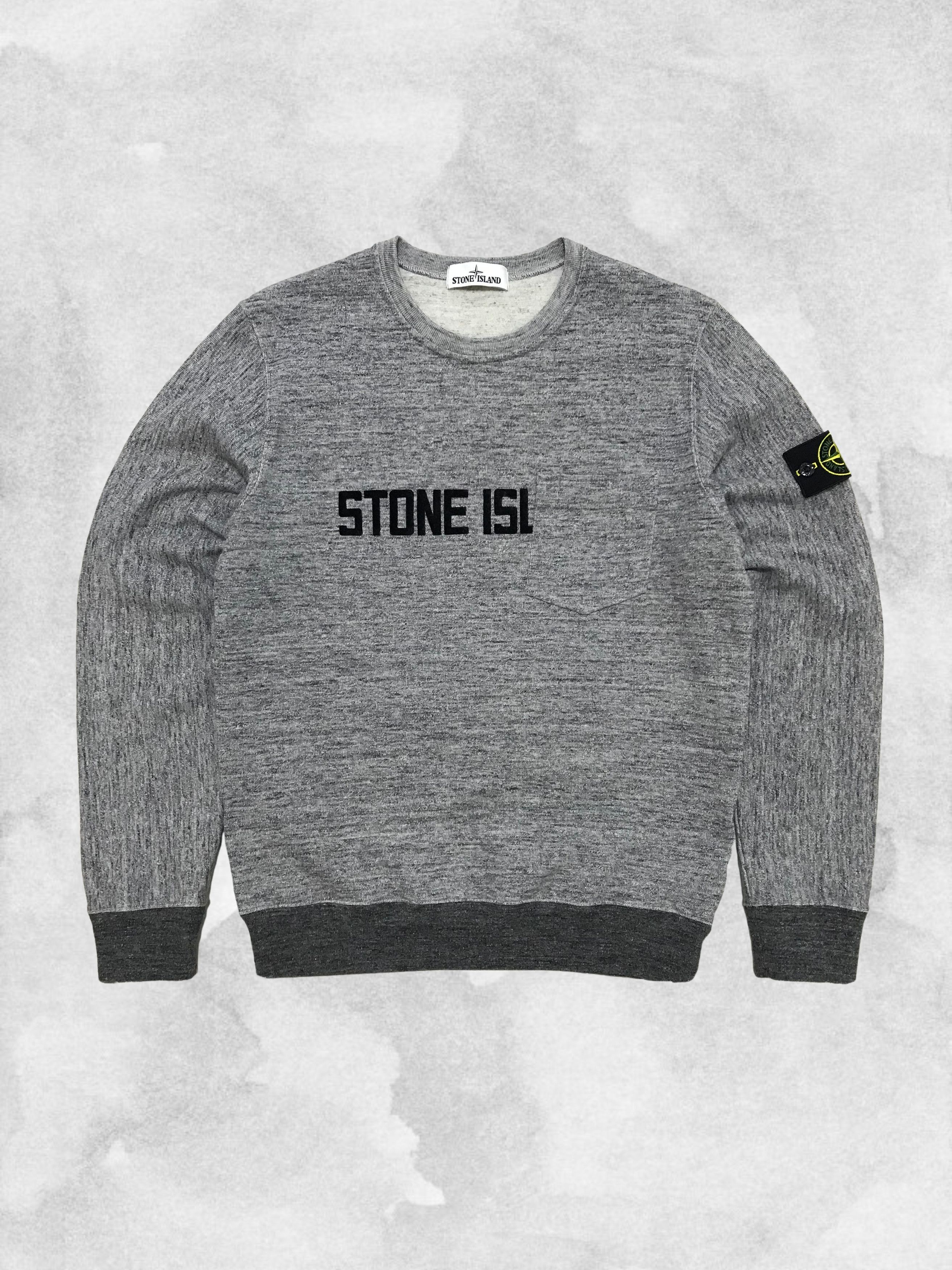 Stone Island STONE ISLAND Sweatshirt Pocket Big Logo Crewneck Sweater Size US L / EU 52-54 / 3 - 1 Thumbnail