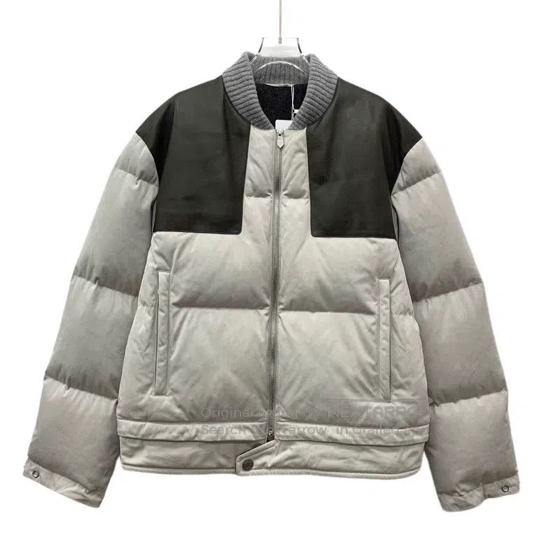 Fendi Fendi Color-Blocked Leather Patch Collar Zip-Up Long Sleev Size US L / EU 52-54 / 3 - 1 Thumbnail
