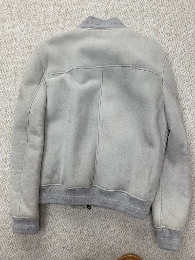 Loro Piana LORO PIANA Gray small stand collar men's fur and leather c Size US M / EU 48-50 / 2 - 5 Thumbnail