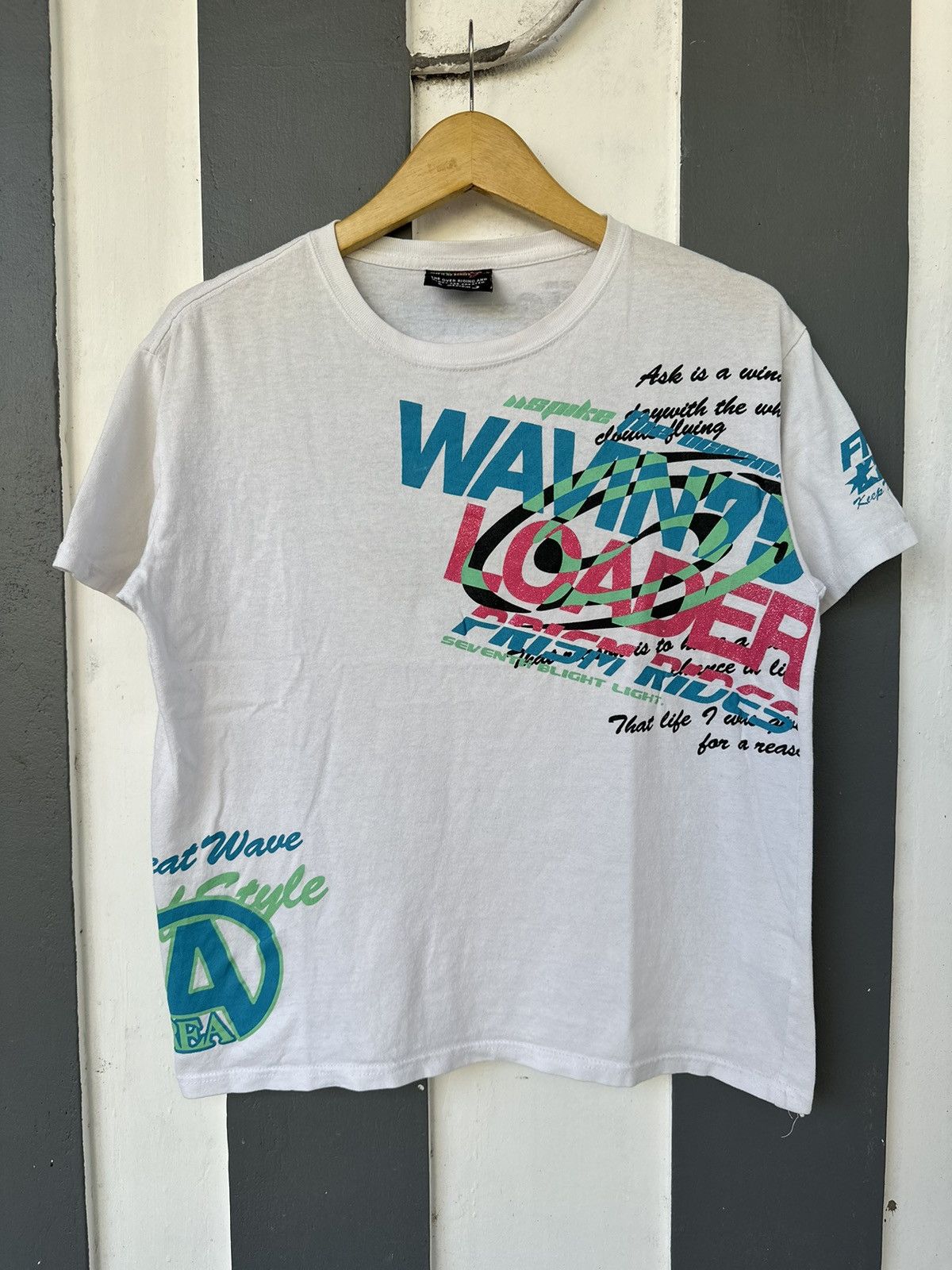 Japanese Brand Y2K WHITE COLOUR JAPANESE OBLO DESIGN POEM SURF HAWAII STYLE Size US M / EU 48-50 / 2 - 1 Thumbnail