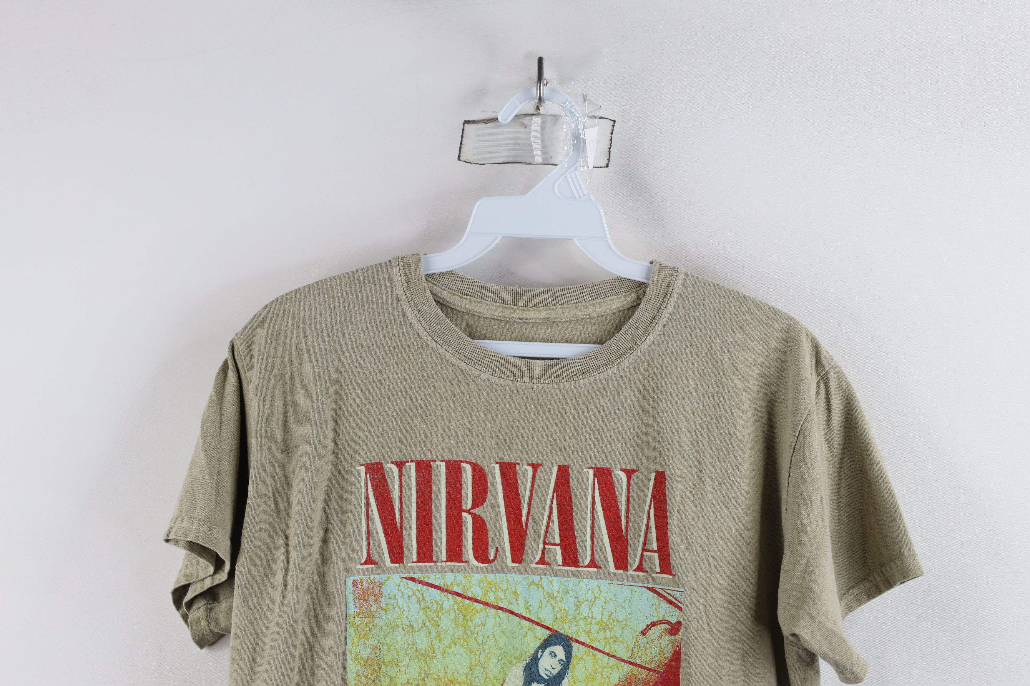Vintage Vintage Y2K Retro Nirvana Band Short Sleeve T-Shirt Beige Size S / US 4 / IT 40 - 2 Thumbnail