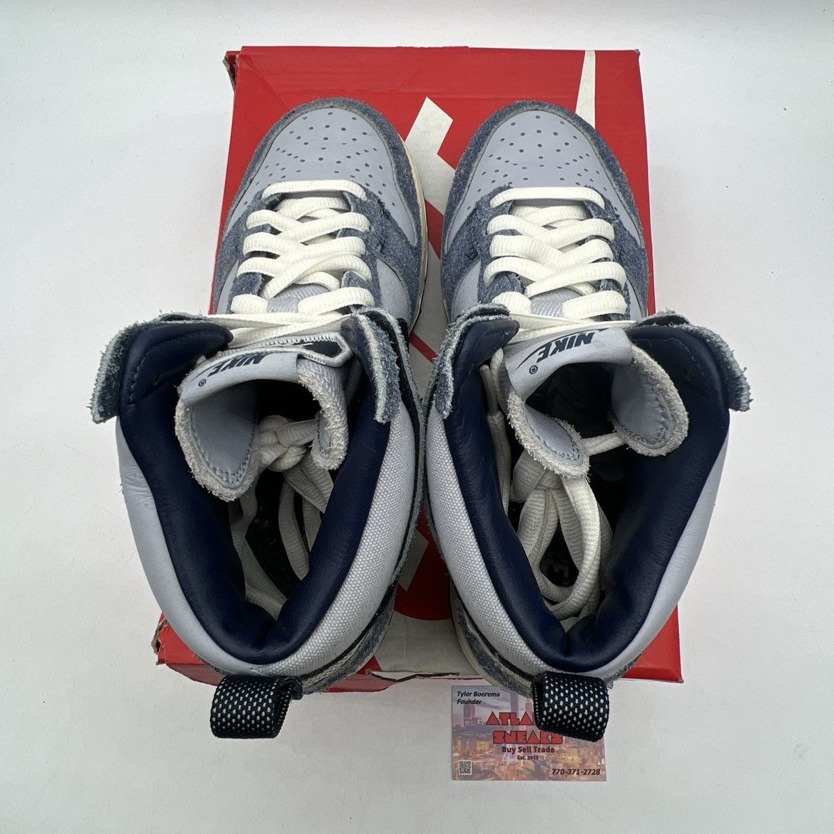 Nike Notre x dunk high midnight navy Size US 9 / EU 42 - 7 Thumbnail