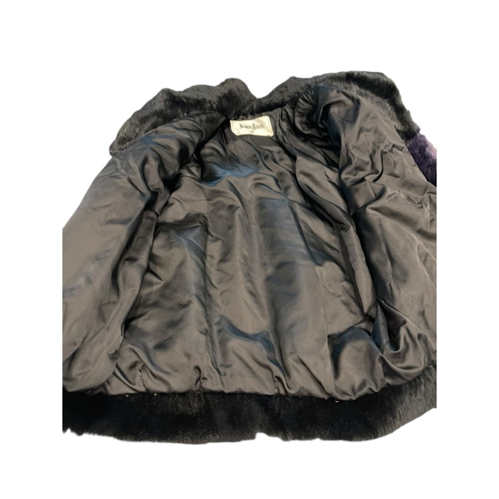 Neiman Marcus Neiman Marcus Striped Faux Fur Coat Women's Jacket Size ONE SIZE - 4 Thumbnail