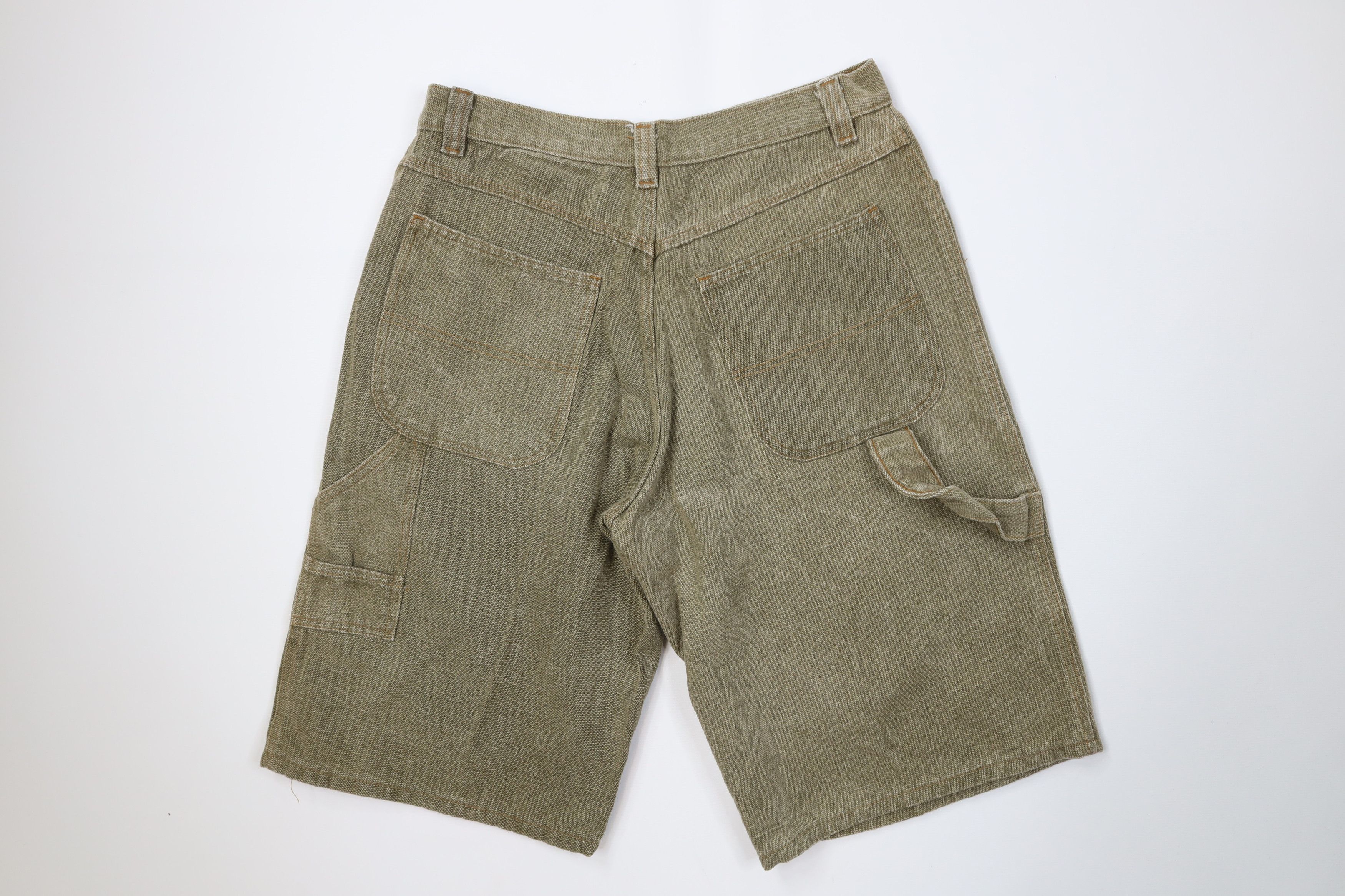 Vintage Vintage 90s Streetwear Heavyweight Relaxed Dungaree Shorts Size US 32 / EU 48 - 7 Thumbnail