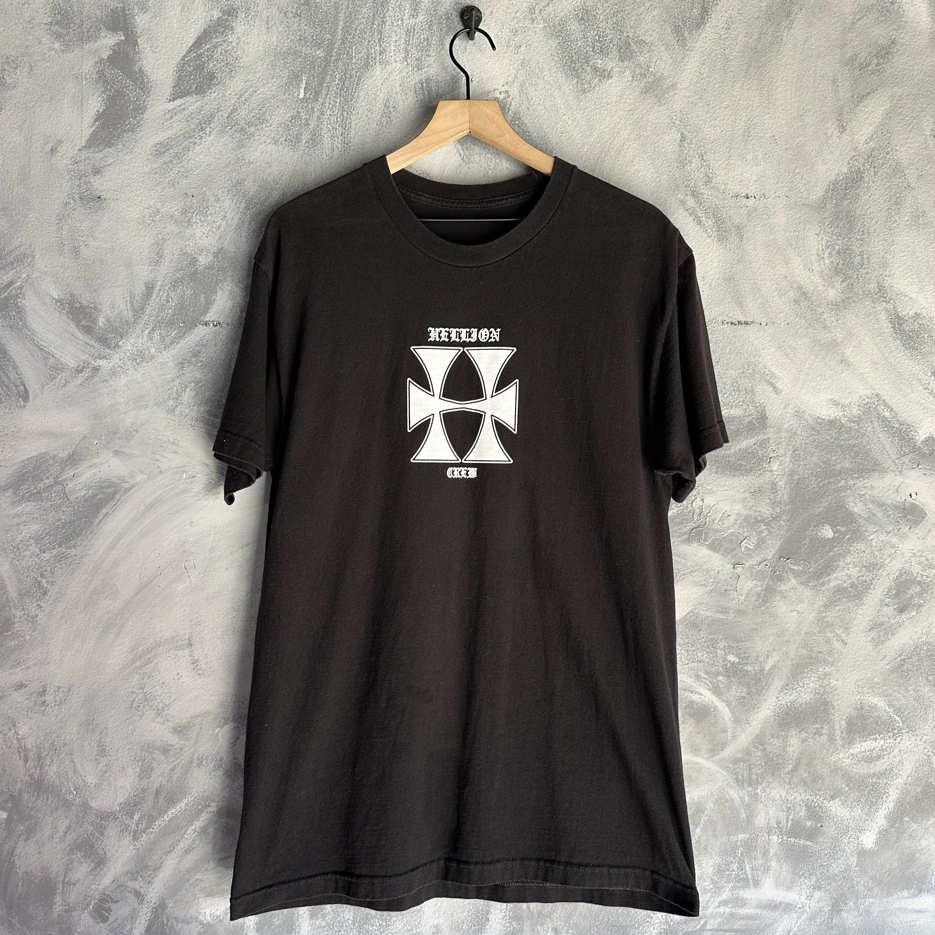 Vintage Helljon Crew T Shirt Y2K Men's Black West Coast Chopers Styl Size US L / EU 52-54 / 3 - 1 Thumbnail