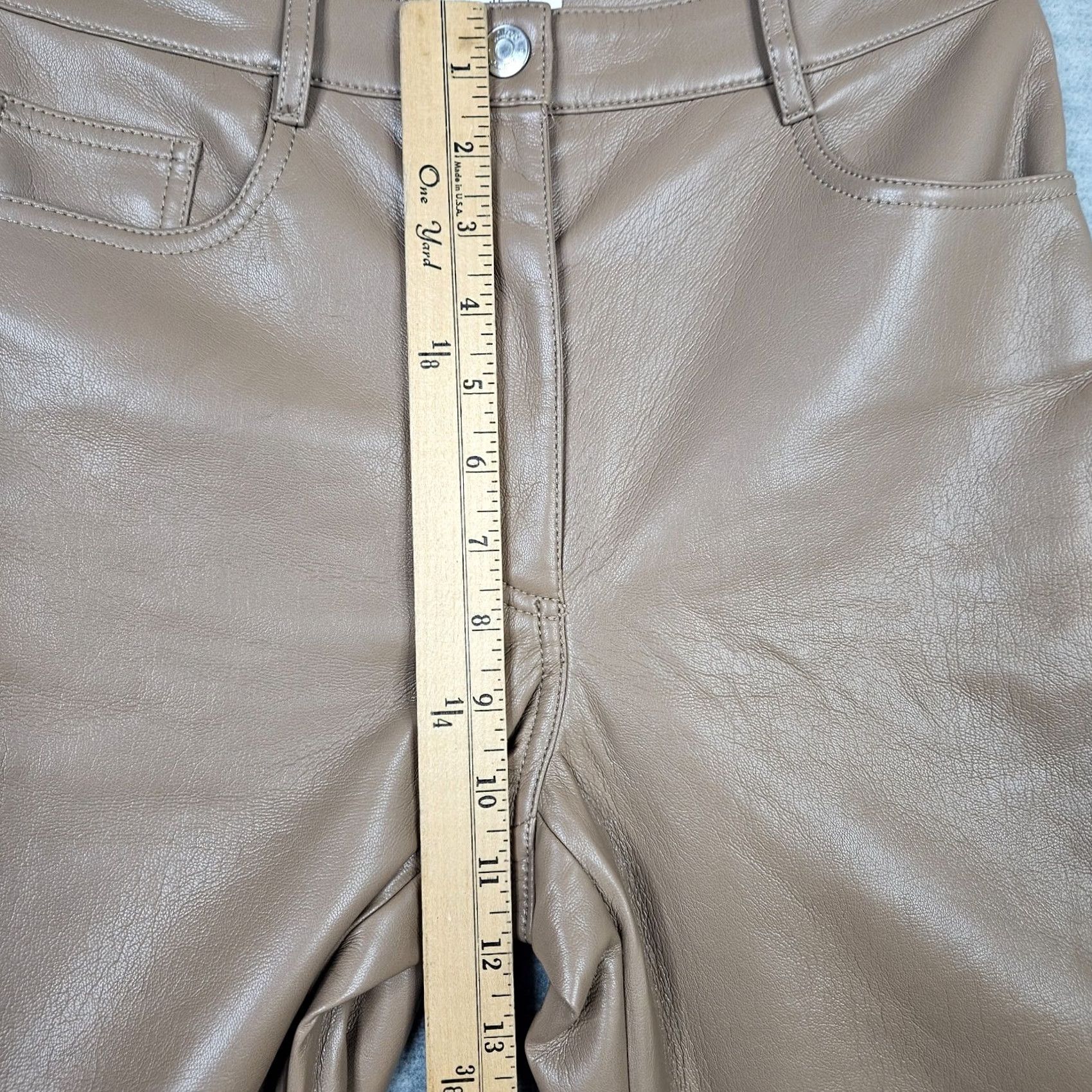 Vintage Wilfred Pant Women’s Straight Leg Camel Zip Fly Pockets Size 4 Pant Adults Beige Collection 4 Calico? Size 27" / US 4 / IT 40 - 5 Thumbnail