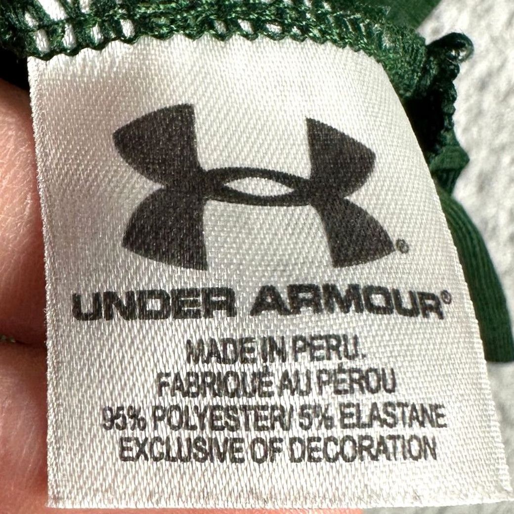 Under Armour VINTAGE Under Armour Golf Polo Shirt Mens M Green Grid Check Stretch Rugby Athletic Size US M / EU 48-50 / 2 - 5 Thumbnail