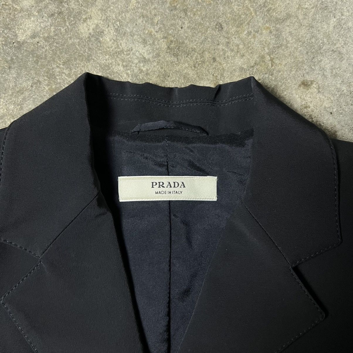 Prada Prada - SS02 - Technical Jersey Blazer (Black) Size XS / US 0-2 / IT 36-38 - 6 Thumbnail