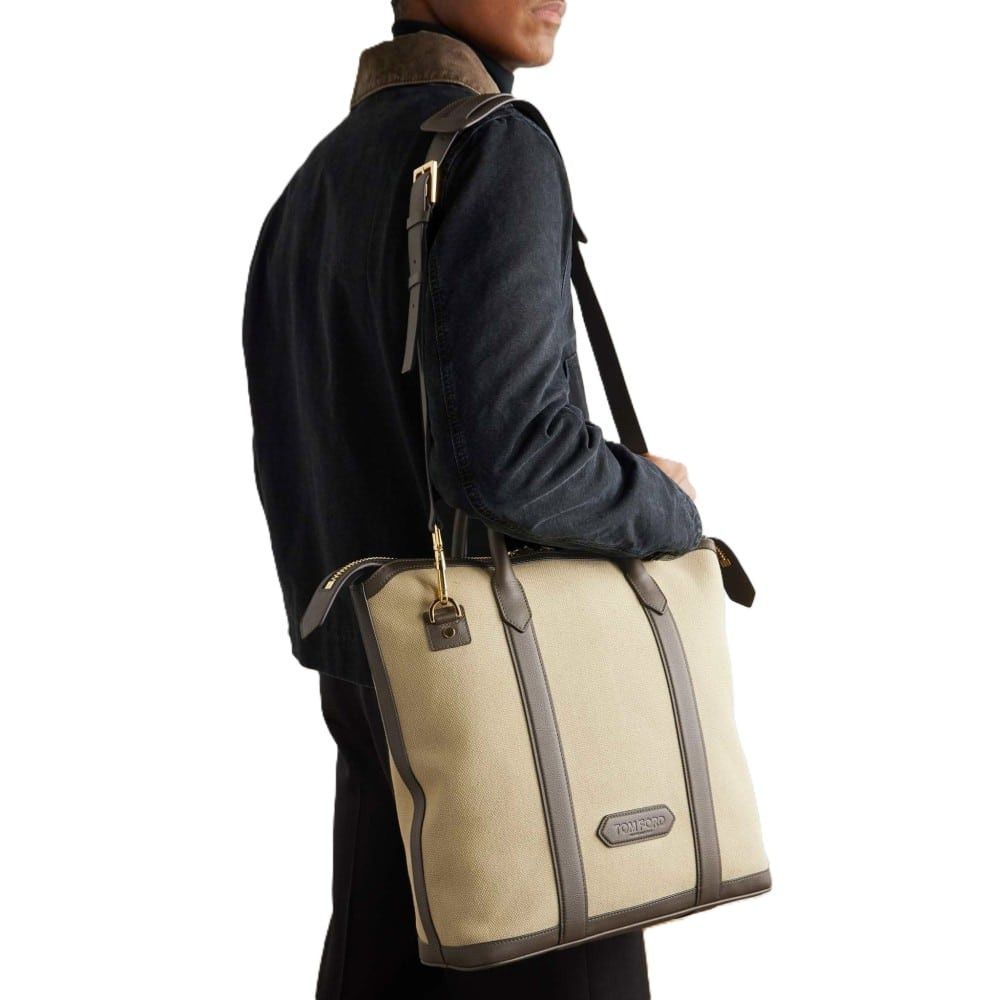 Tom Ford o1loc1c0126 H0623 Size: OS / Tote Bag in Beige Size ONE SIZE - 3 Thumbnail