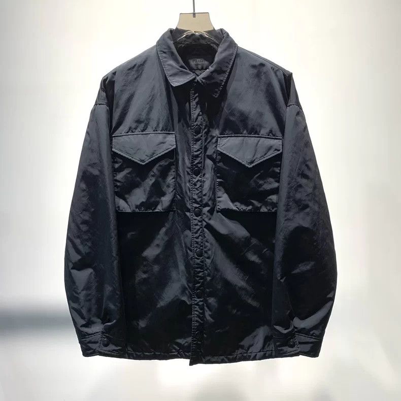 Prada Prada Black Collared Cotton Jacket Size US M / EU 48-50 / 2 - 1 Thumbnail
