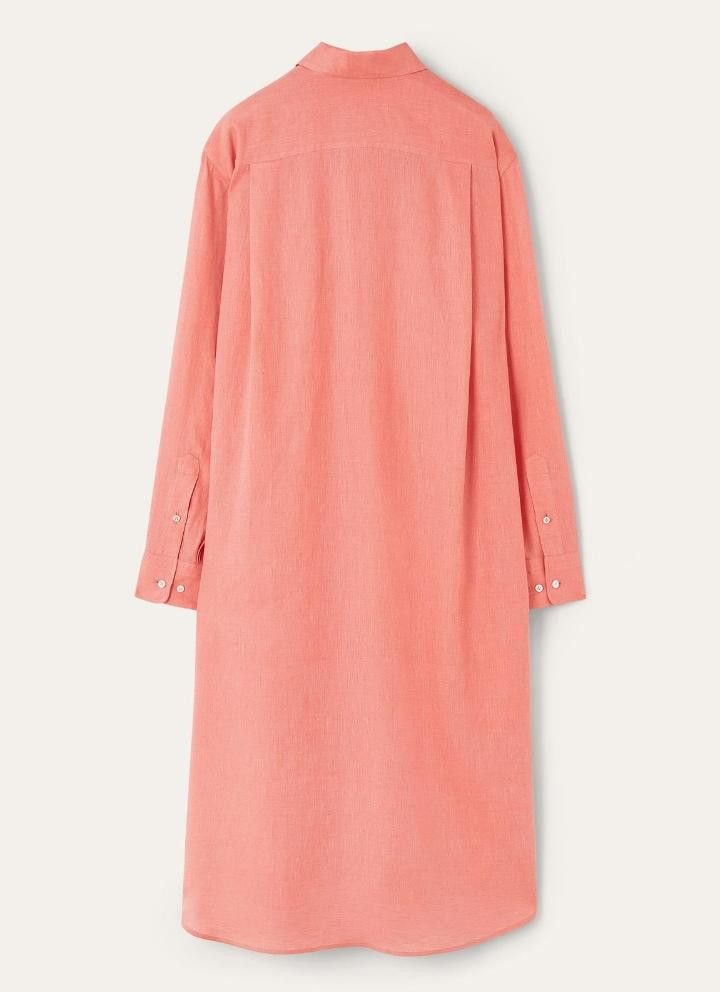 Loro Piana o1srvl11e0526 FAP3840 Lora Dress in Peach Candle Size XS / US 0-2 / IT 36-38 - 2 Thumbnail