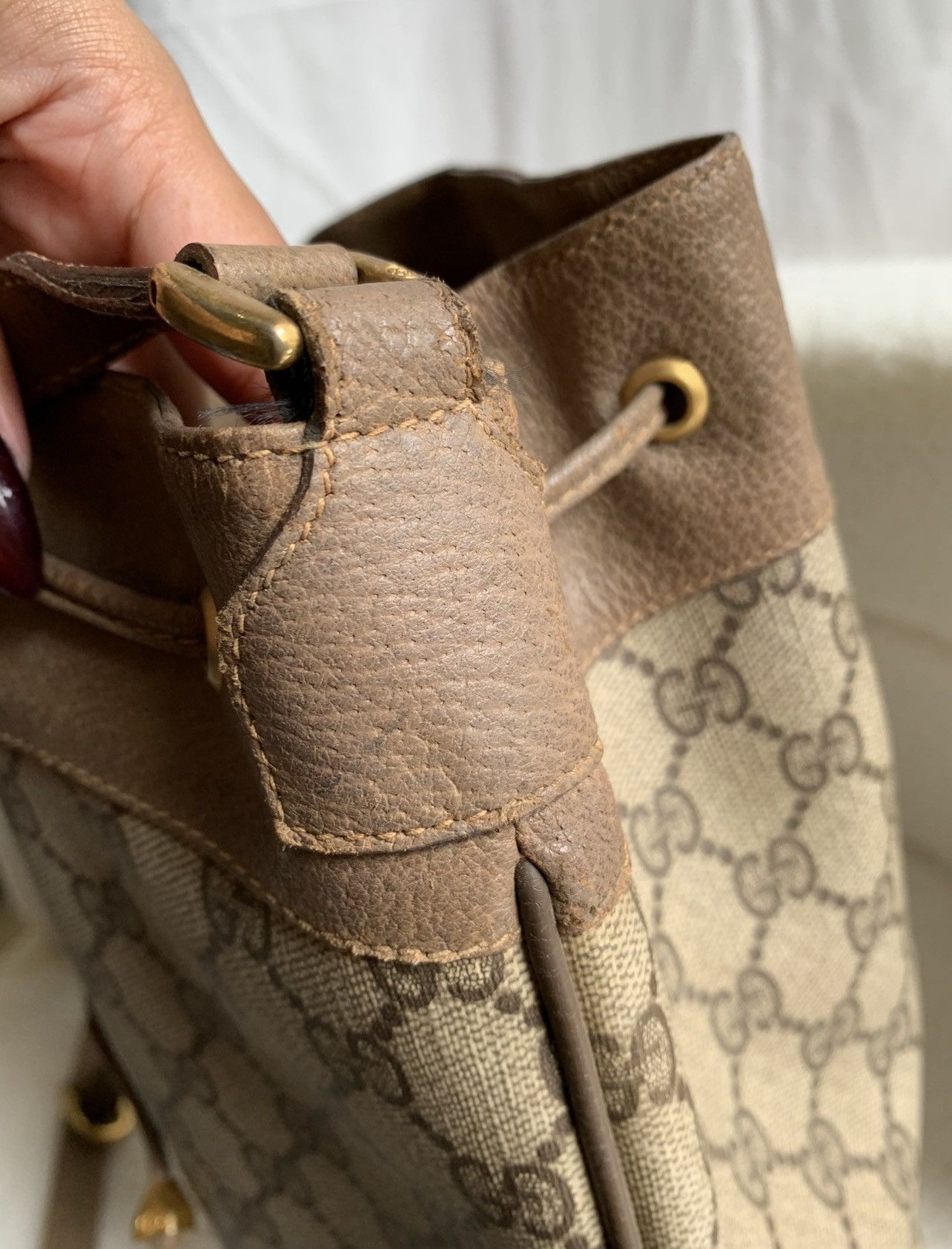 Gucci Authentic Gucci Vintage Ophidia Bucket Large Size ONE SIZE - 7 Thumbnail