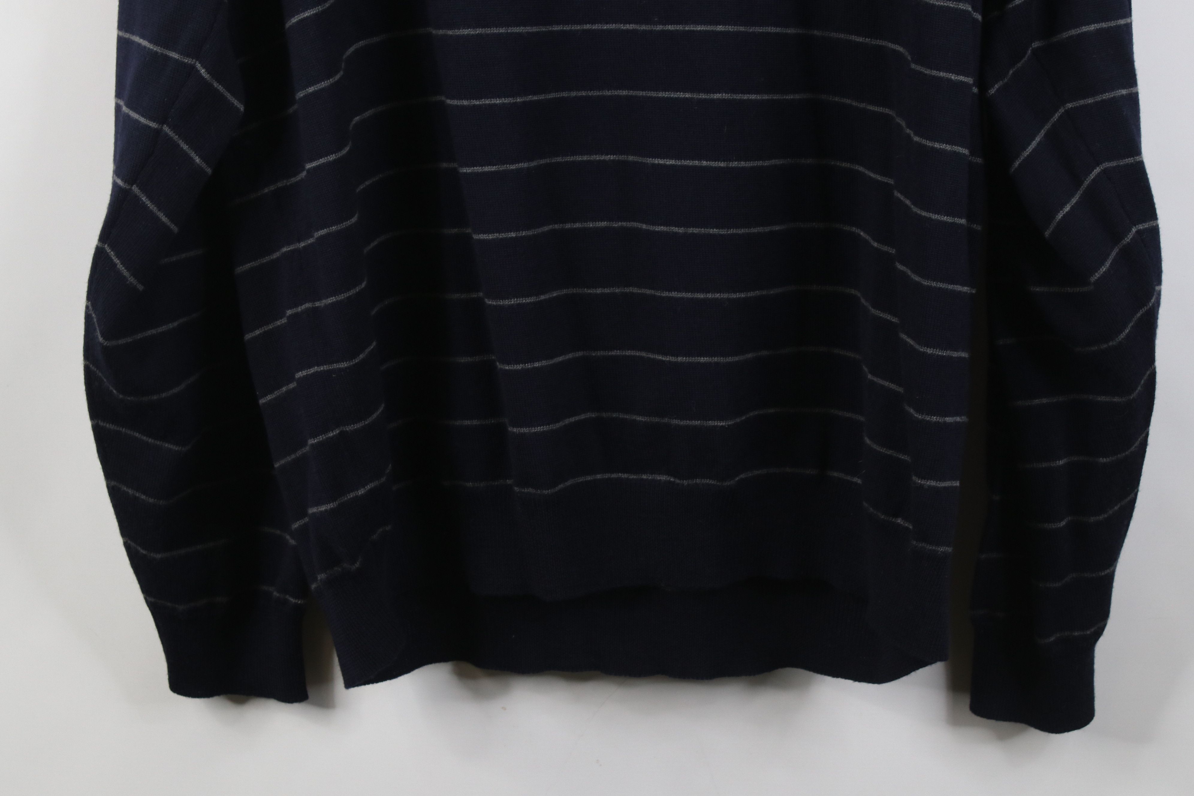 Eddie Bauer Vintage 90s Eddie Bauer Knit Striped Collared Sweater Blue Size US XL / EU 56 / 4 - 11 Thumbnail