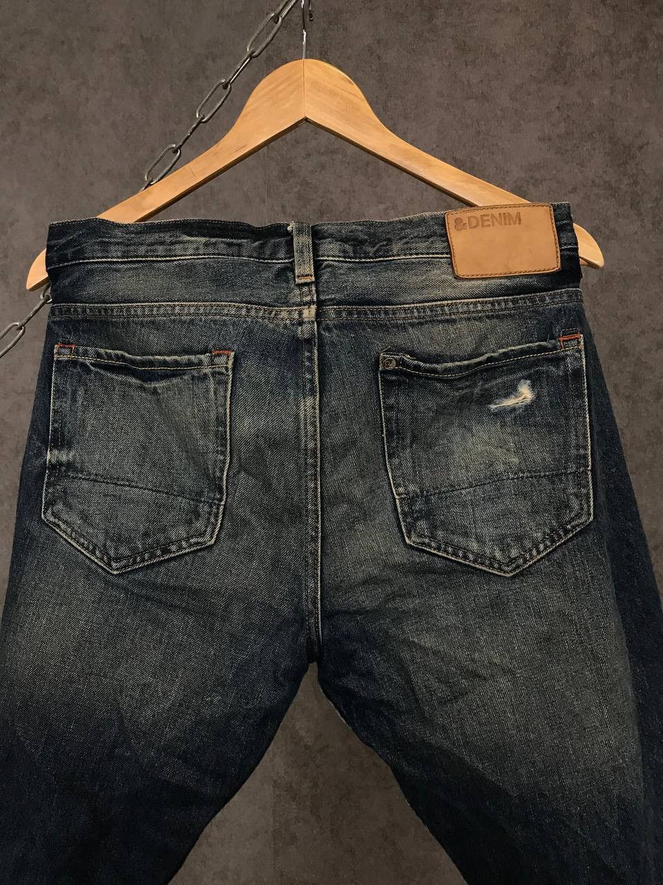 Vintage Japanese style Selvedge distressed denim jeans Size US 31 - 9 Thumbnail