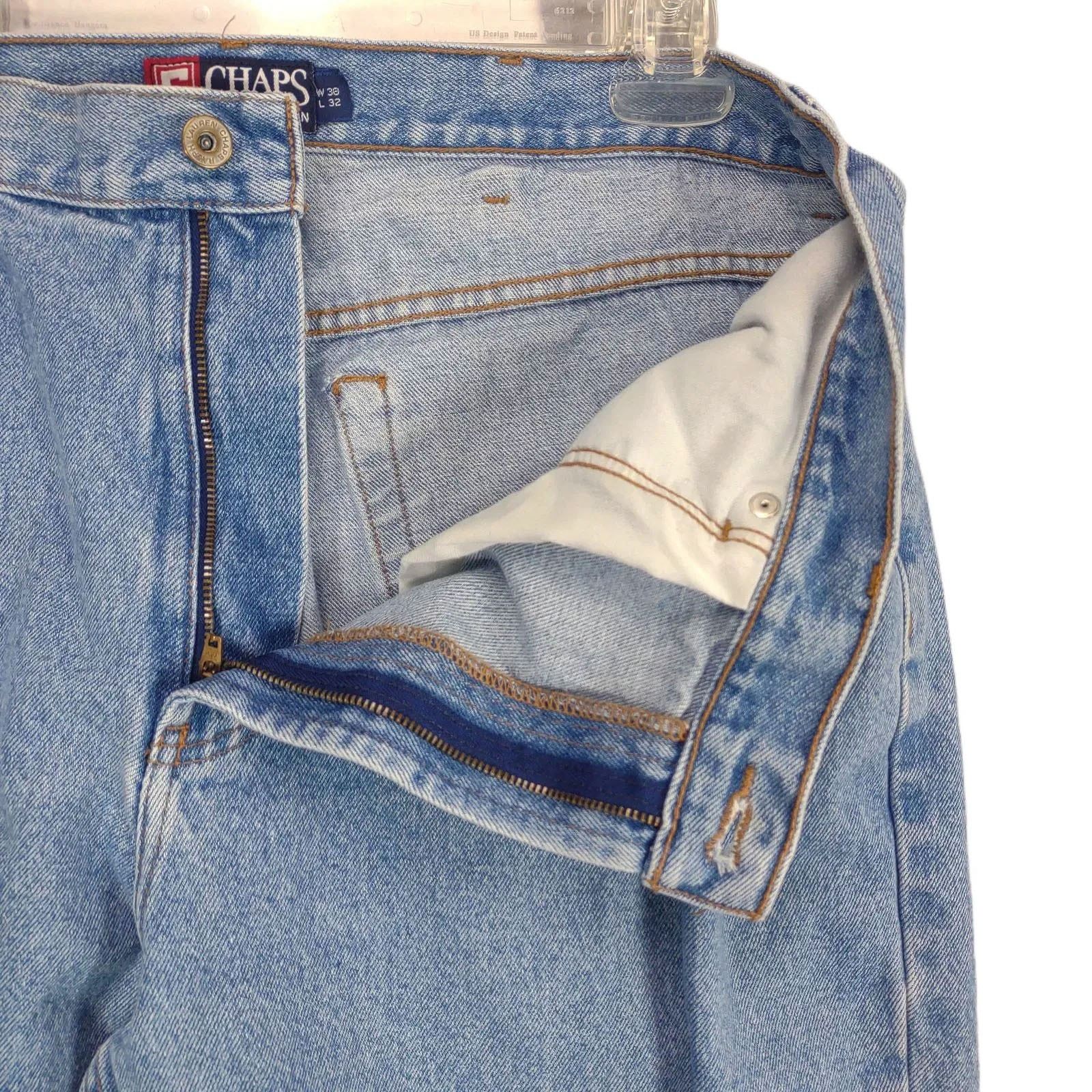 Chaps Ralph Lauren Vtg 1990s Chaps Ralph Lauren Men's 38x32 Stone Wash Jeans Size US 38 / EU 54 - 5 Thumbnail