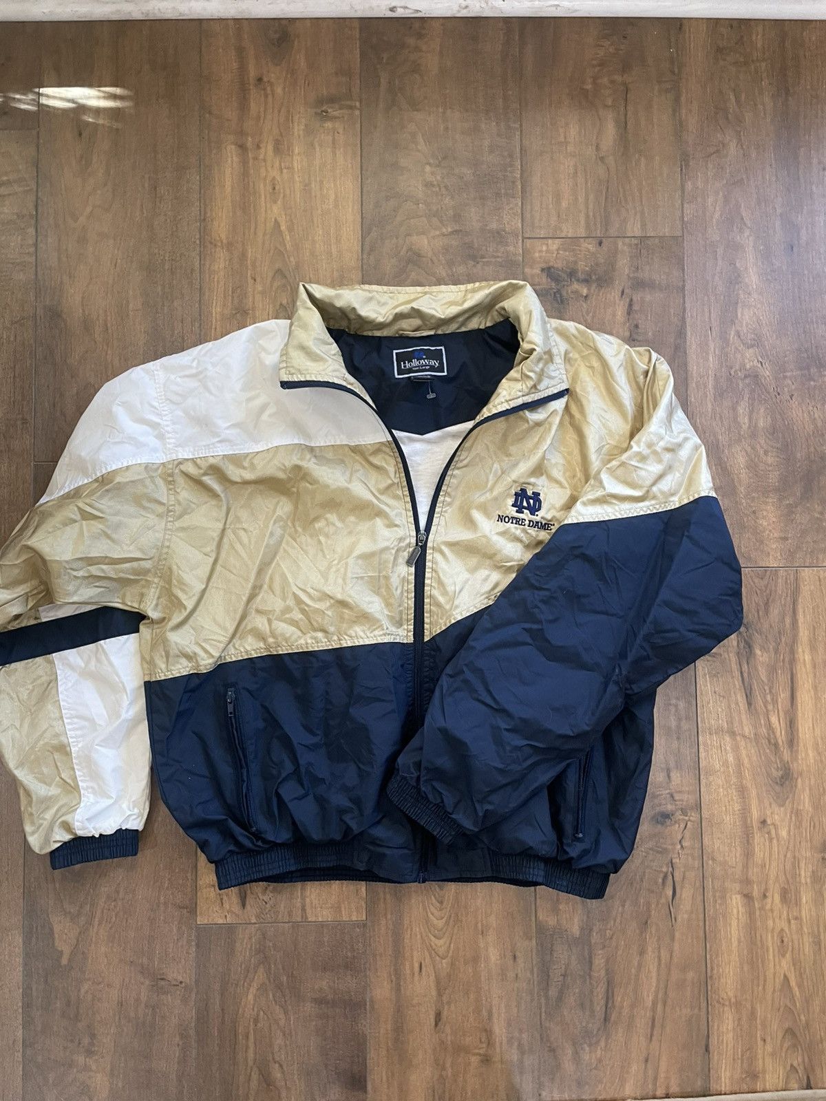 Salem Sportswear 90’s Norte Dame Jacket Size US L / EU 52-54 / 3 - 1 Thumbnail