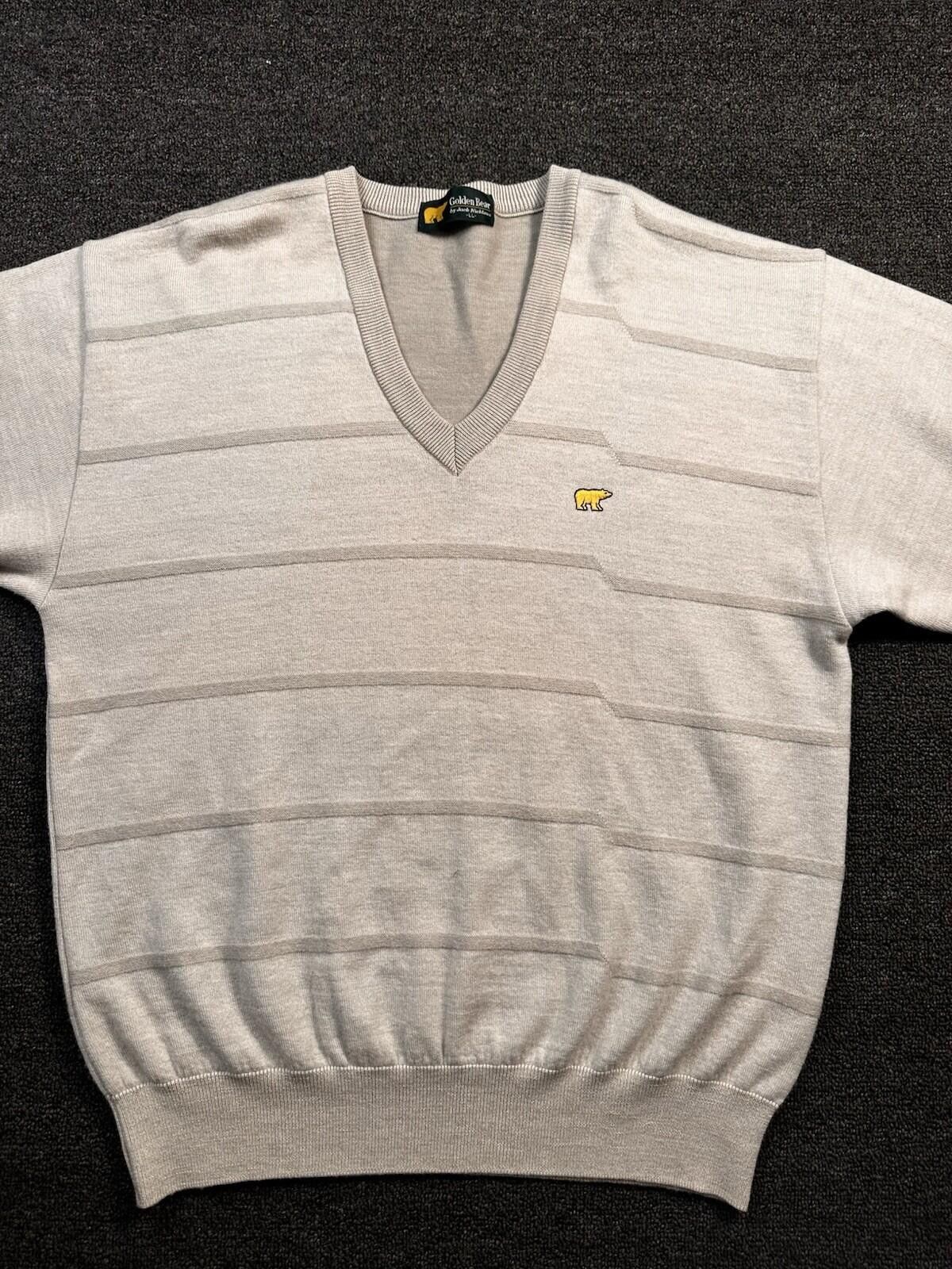 Golden Bear Golden Bear x Japanese Men's Beige 100-% Wool V-Neck Size LL Size US L / EU 52-54 / 3 - 7 Thumbnail