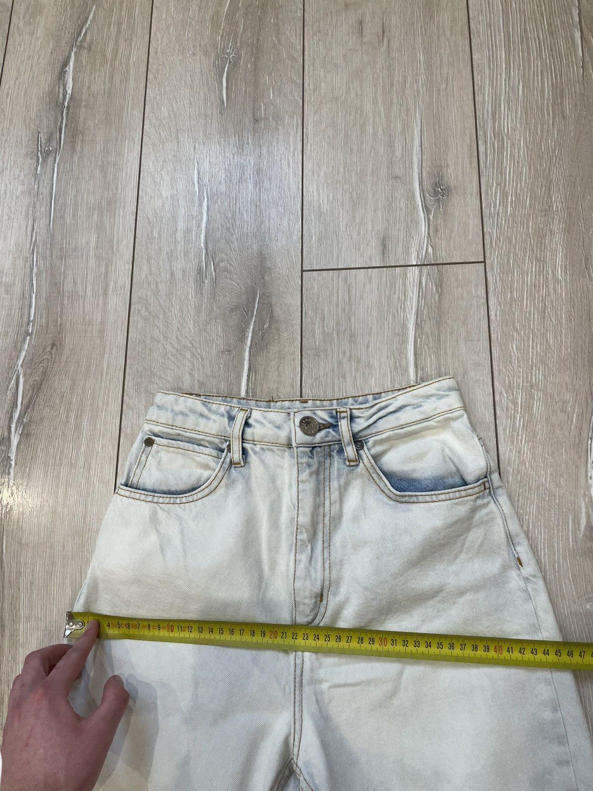 Sandro SANDRO Abelia Snow Wash High Waist Jeans Size 34 Size 24" / US 00 / IT 34 - 16 Thumbnail