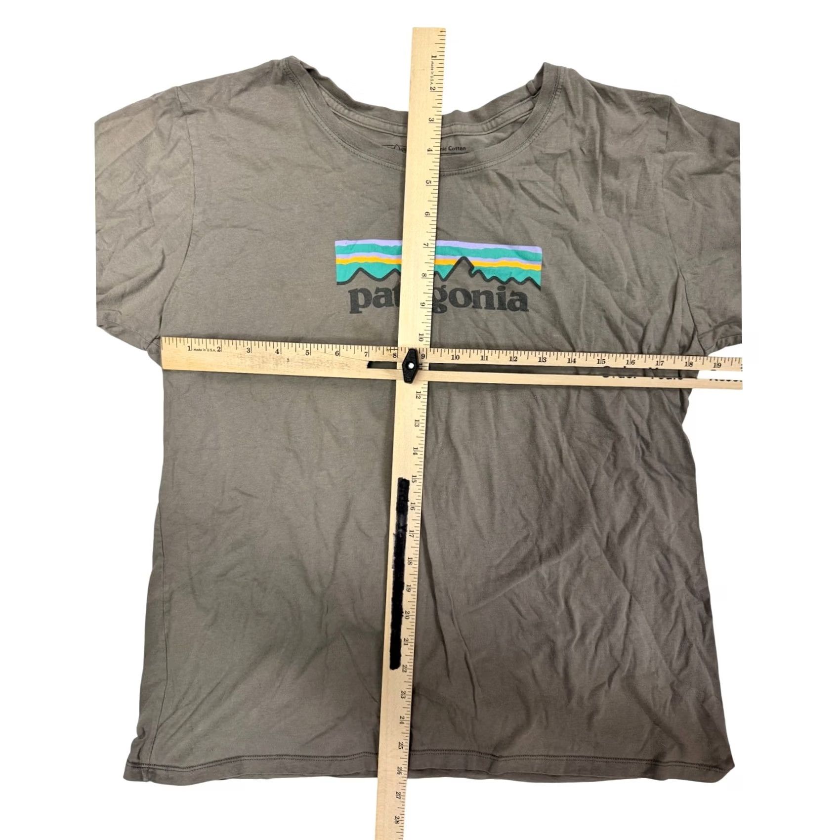 Patagonia Patagonia Womens T-Shirt Organic Cotton Logo Grey Short Sleeve Medium Size M / US 6-8 / IT 42-44 - 2 Thumbnail