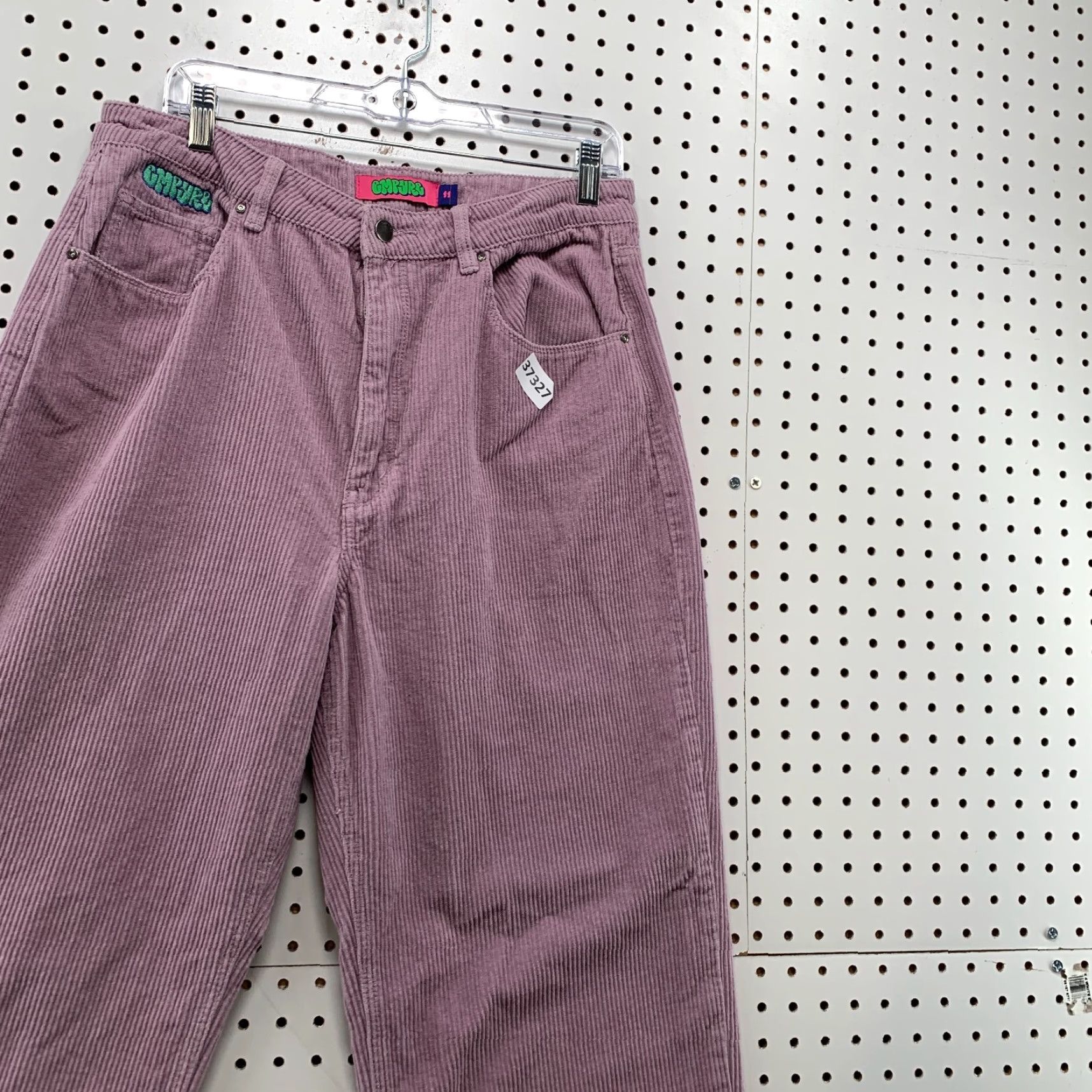 Empyre Empyre Women's Corduroy Pants Size 11 Purple Straight Wide Leg 32x30 Casual Size 32" / US 10 / IT 46 - 4 Thumbnail