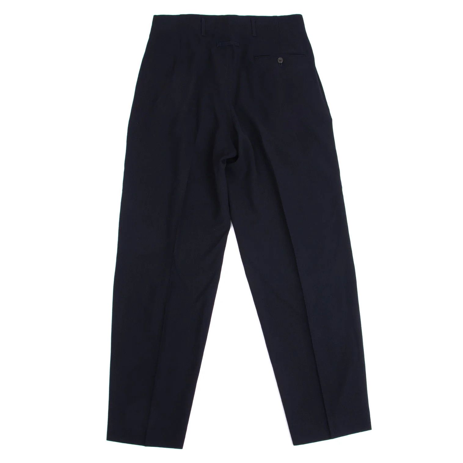 Jean Paul Gaultier Wool Tuck Pants in Navy Size 48 Size US 32 / EU 48 - 9 Thumbnail