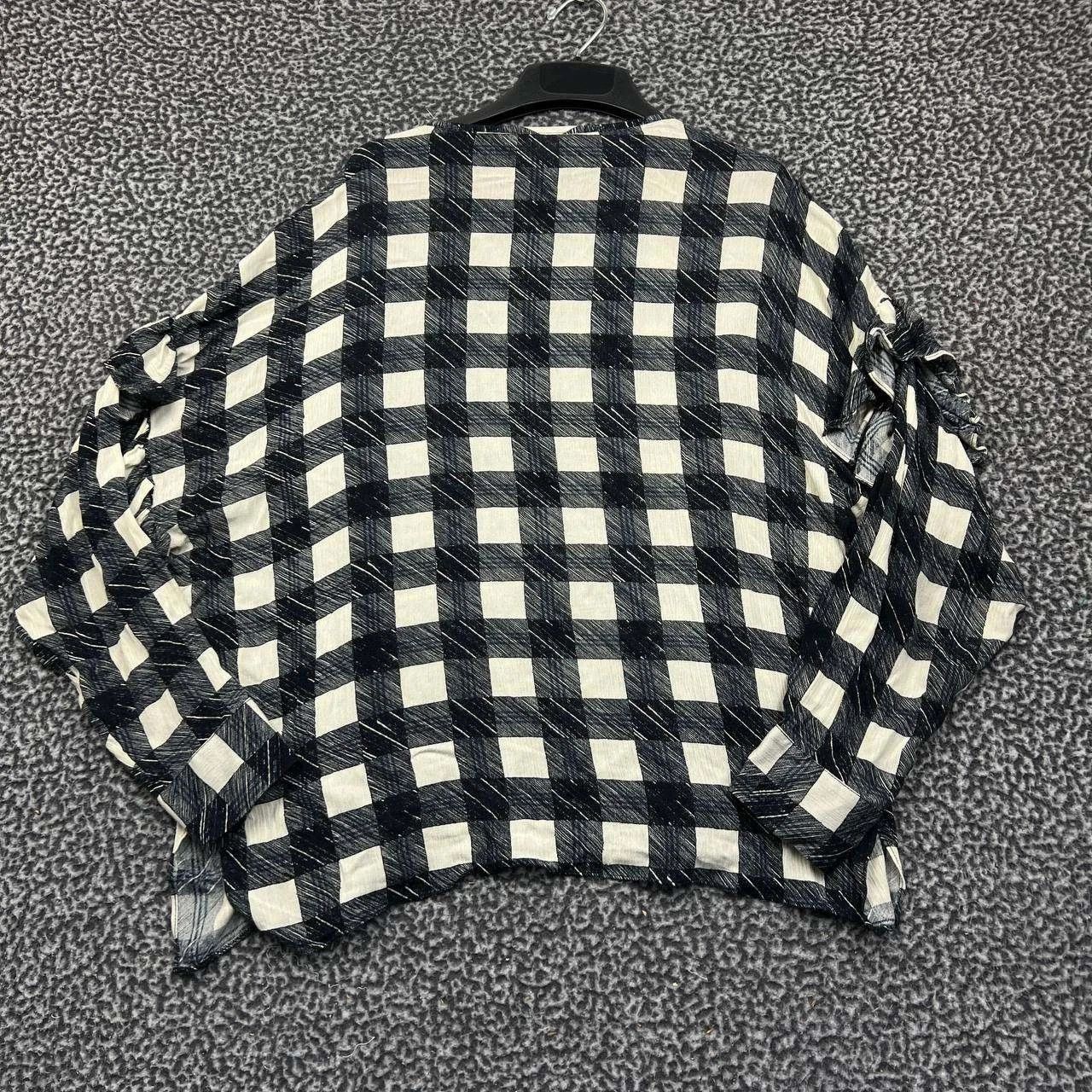 AG Adriano Goldschmied AG Adriano Goldschmied Bijou Blouse Women Plaid Ruffle M Size M / US 6-8 / IT 42-44 - 2 Thumbnail