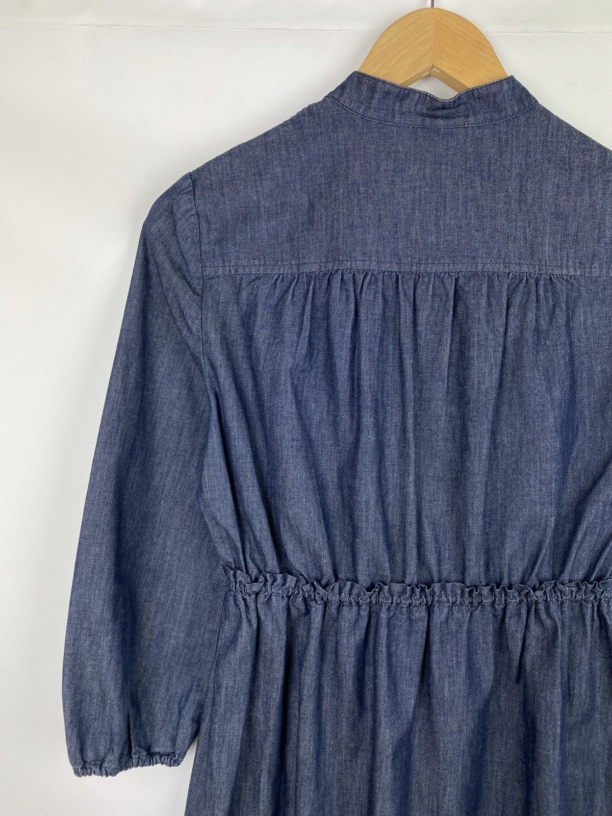 Miu Miu Miu Miu ladies long sleeve denim shirt dress size 40 blue Size S / US 4 / IT 40 - 19 Thumbnail