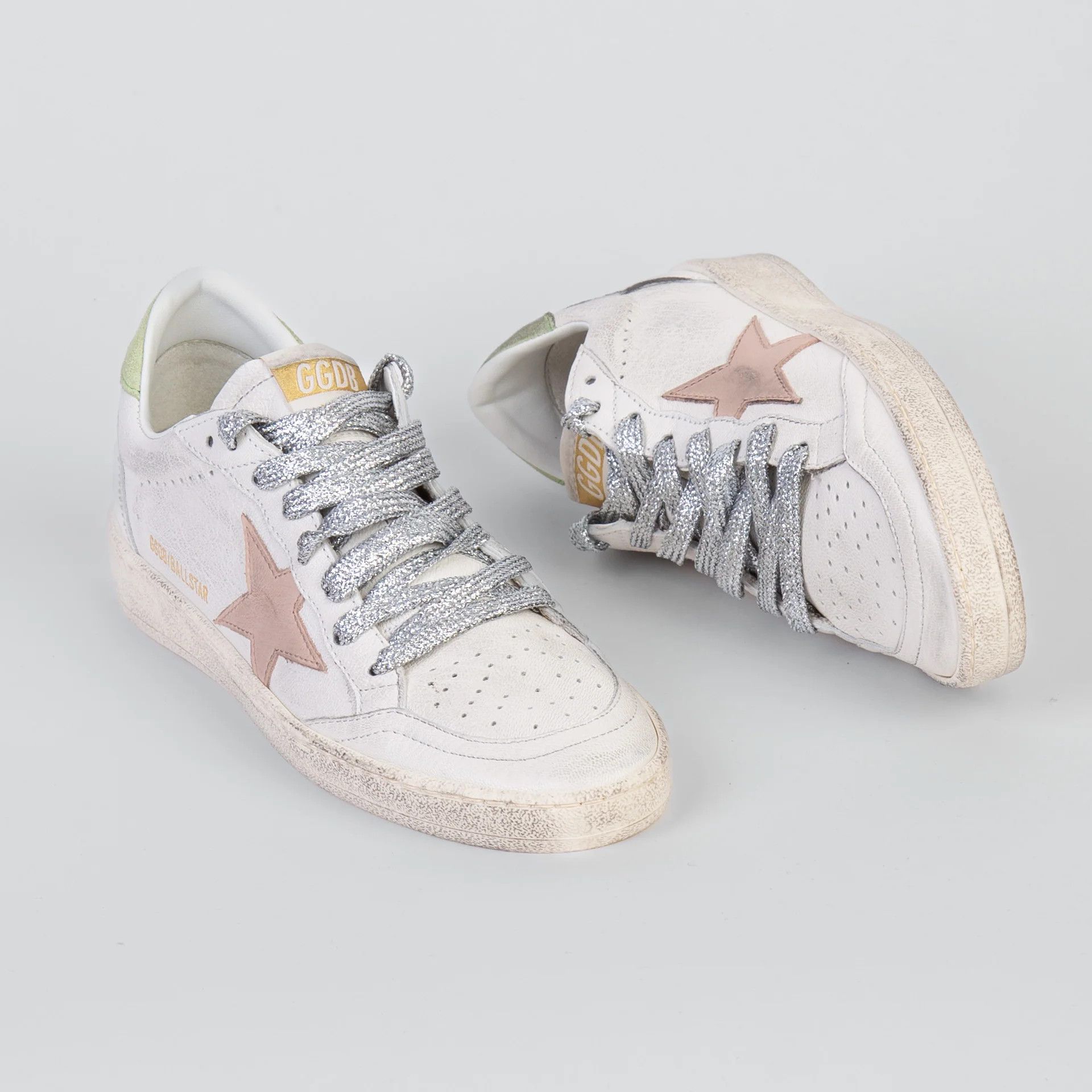 Golden Goose o1s22i1n1224 Nappa Ball Star Sneakers in Multicolor Size US 8 / IT 38 - 2 Thumbnail