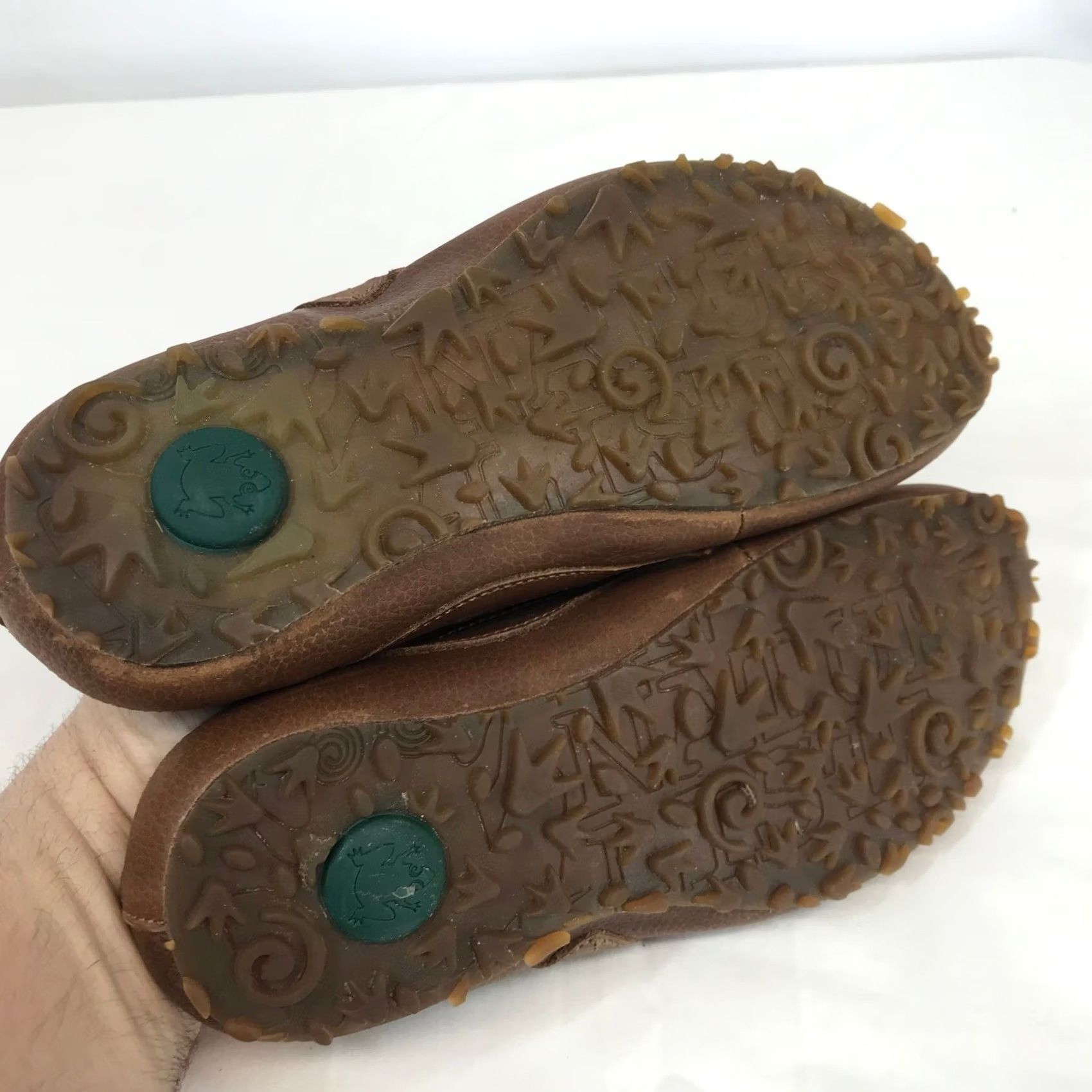 Vintage El Naturalista D60 Brown Leather Leaf Thong Sandals Womens 37 Boho Spain Size US 7 / IT 37 - 6 Thumbnail