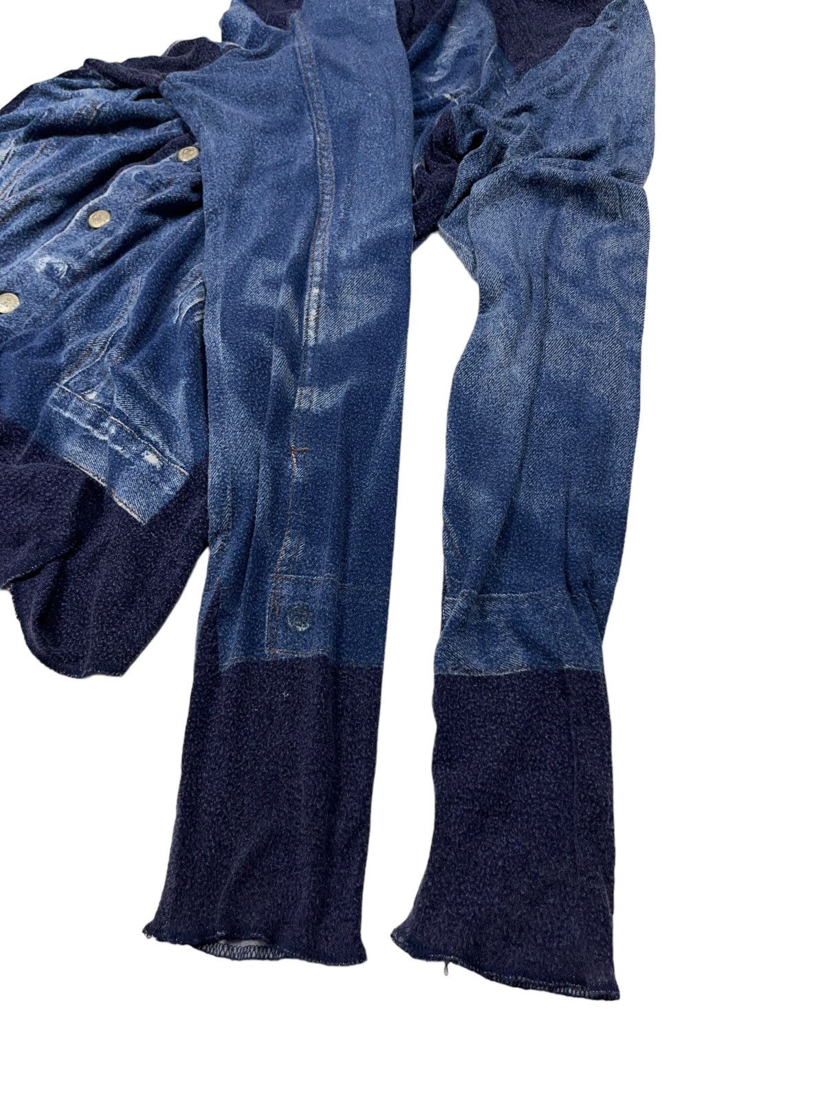 Jean Paul Gaultier Jean Paul Gaultier SS97 Trompe Button Up Shirt Denim Print Size M / US 6-8 / IT 42-44 - 9 Thumbnail
