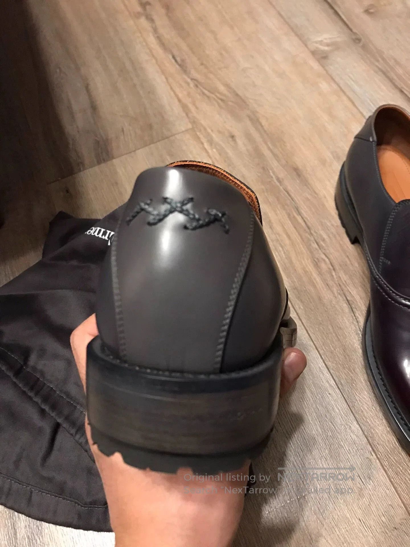 Ermenegildo Zegna Red Leather Slip-On Shoes Size 10.5. Size US 10.5 / EU 43-44 - 3 Thumbnail