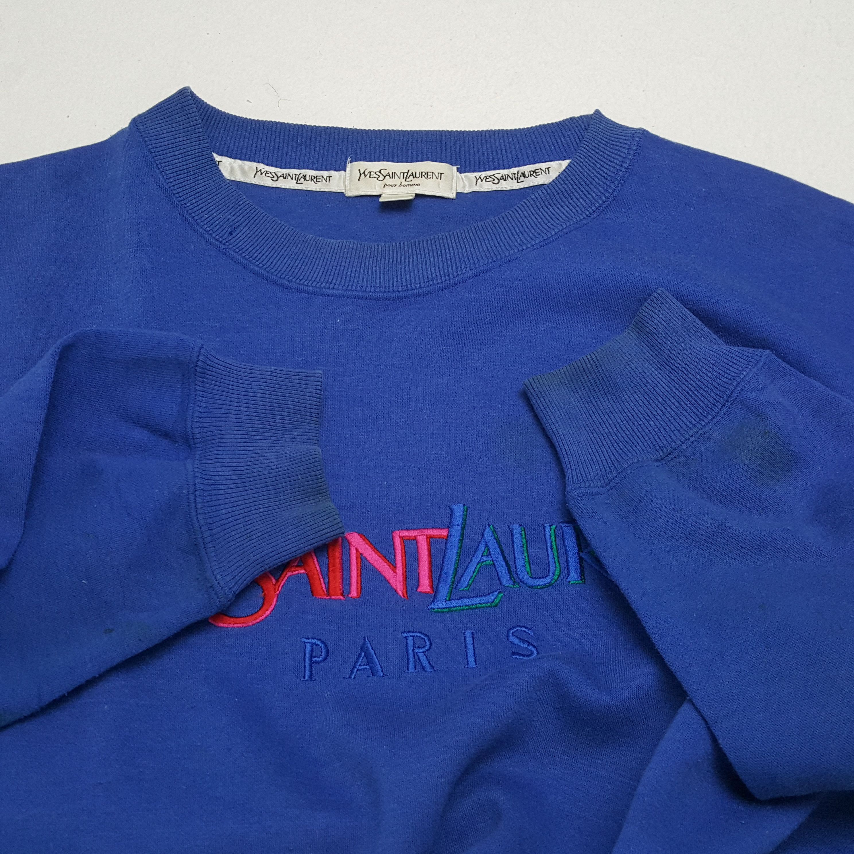 Vintage × Yves Saint Laurent Vintage YVES SAINT LAURENT Italian Luxury Brand Sweatshirts Size US L / EU 52-54 / 3 - 9 Thumbnail