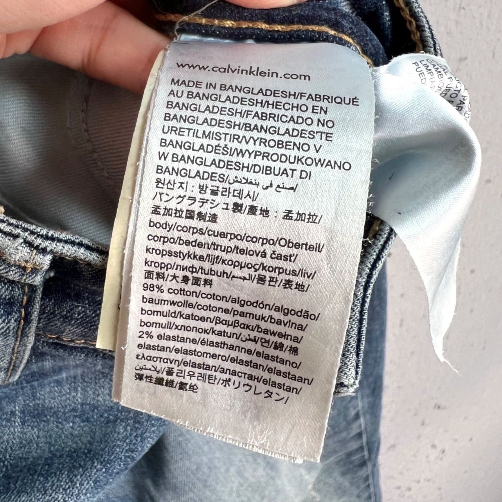 Calvin Klein VINTAGE Calvin Klein Jeans Womens 8 / 30 Slim Skinny Denim Pants Mid Rise Blue Cotton Blend 28.5 Inseam Womens Size 30" / US 8 / IT 44 - 5 Thumbnail