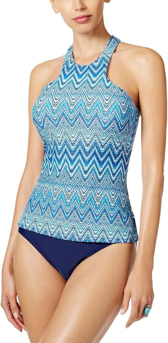 Other NWT Island Escape Chevron Tankini Top High Neck Size 6 Size M / US 6-8 / IT 42-44 - 1 Thumbnail