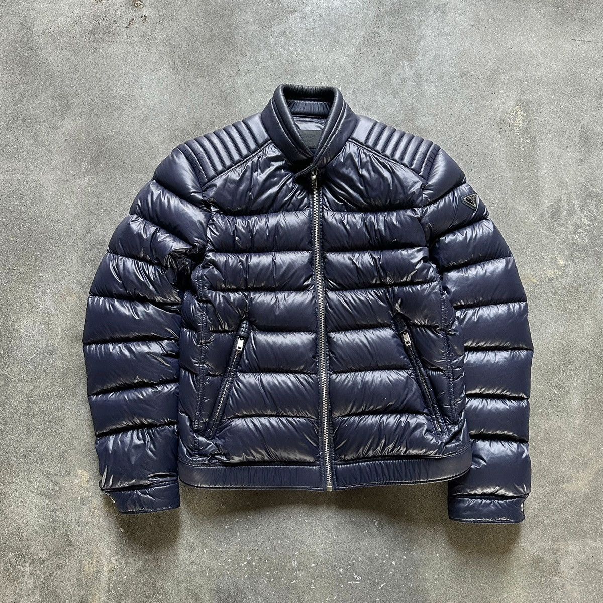 Prada Prada Moto Nylon Puffer Down Jacket Size US L / EU 52-54 / 3 - 1 Thumbnail