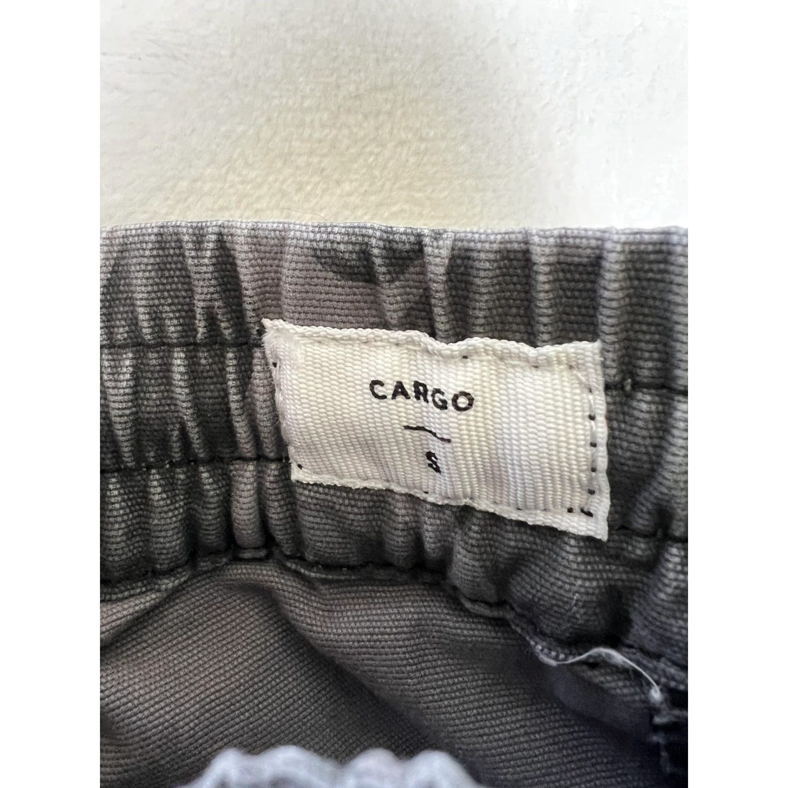 Pacsun PacSun Cargo Pants Mens Small Gray Camo Regular Fit Elastic Waist Drawcord Size US 29 - 4 Thumbnail